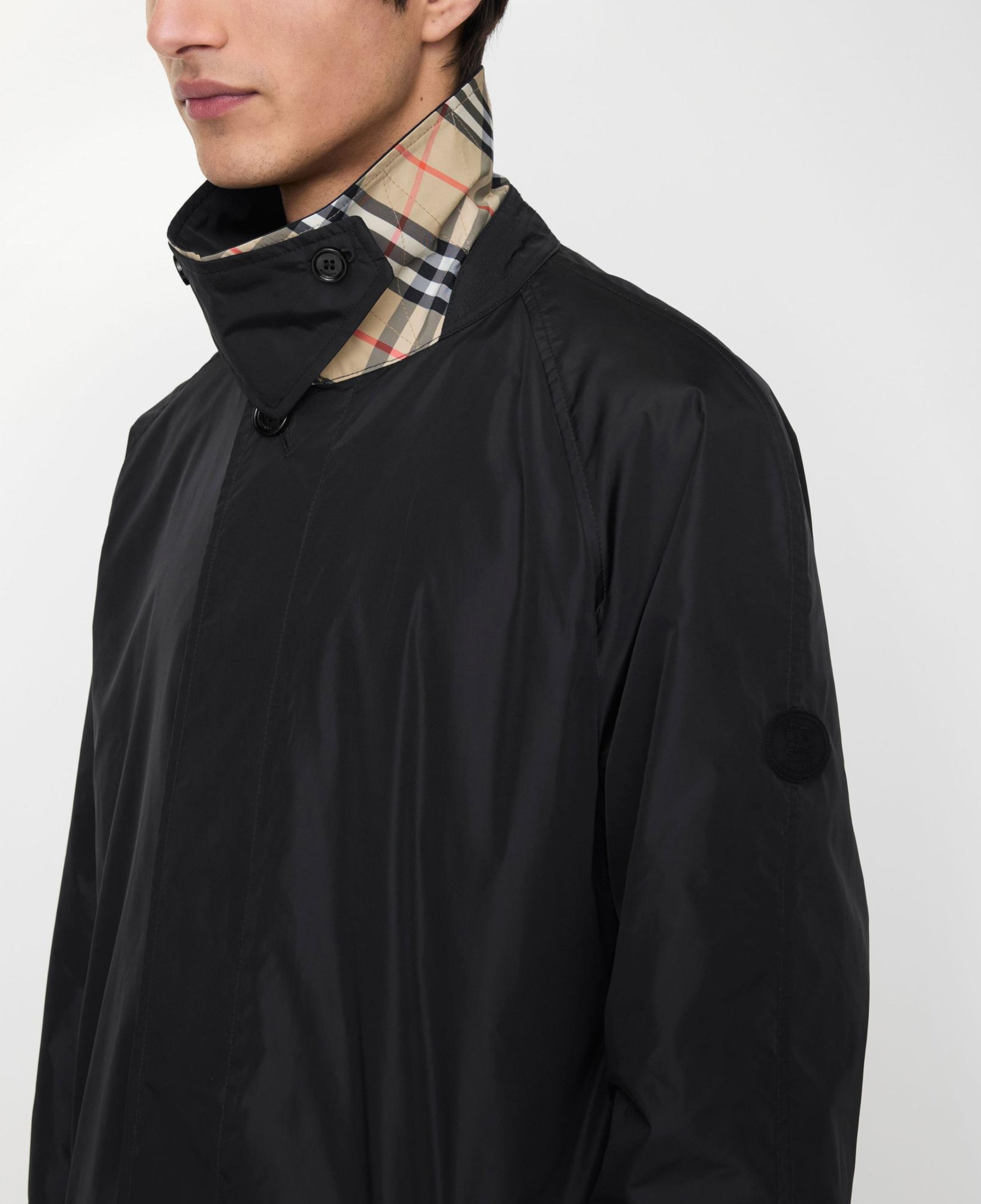 Burberry Nylon Ridgewood Car Erkek Siyah Pardesü