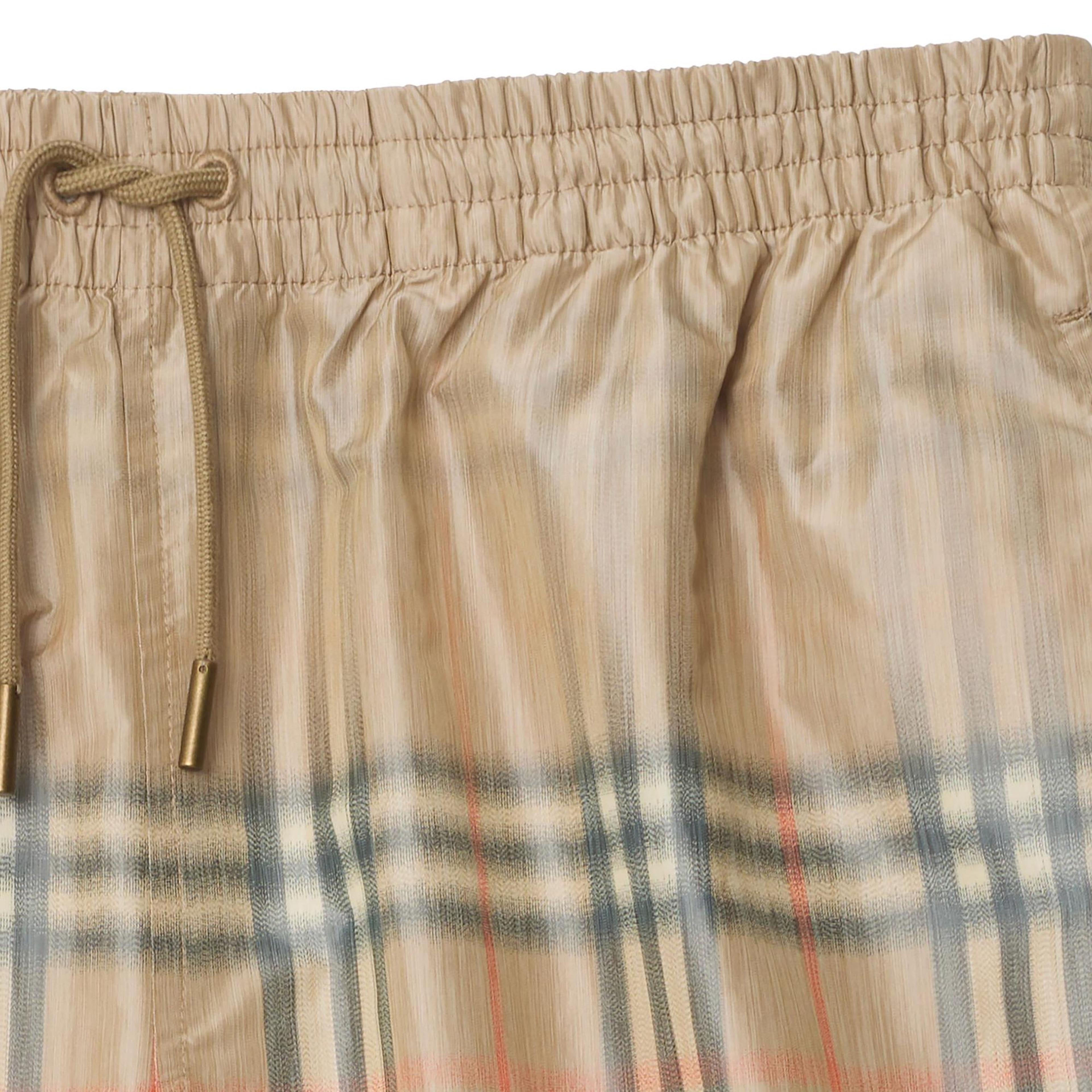 Burberry Gradient Check Erkek Bej Deniz Şortu