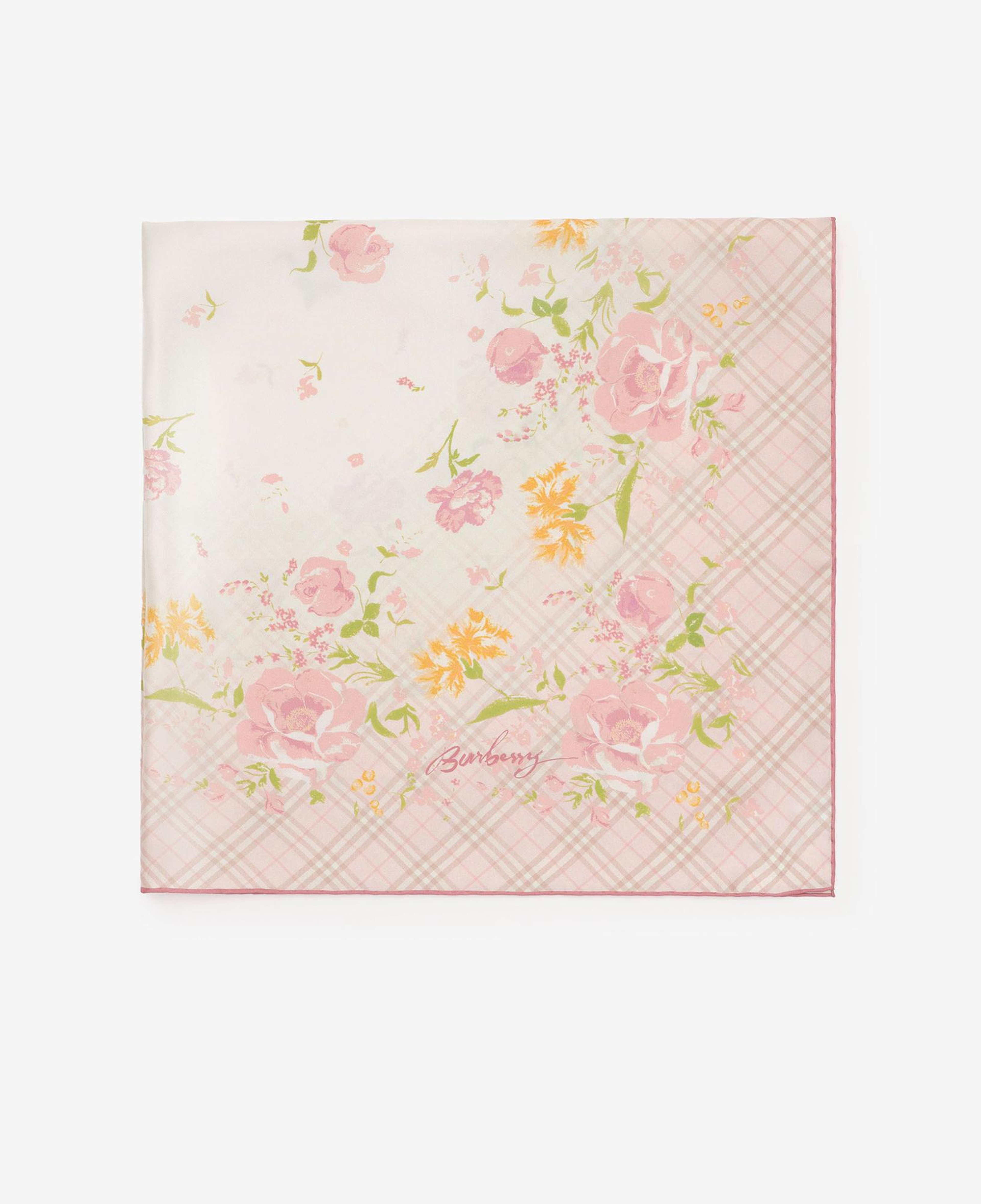Burberry Garden Party Silk Kadın Pembe Eşarp
