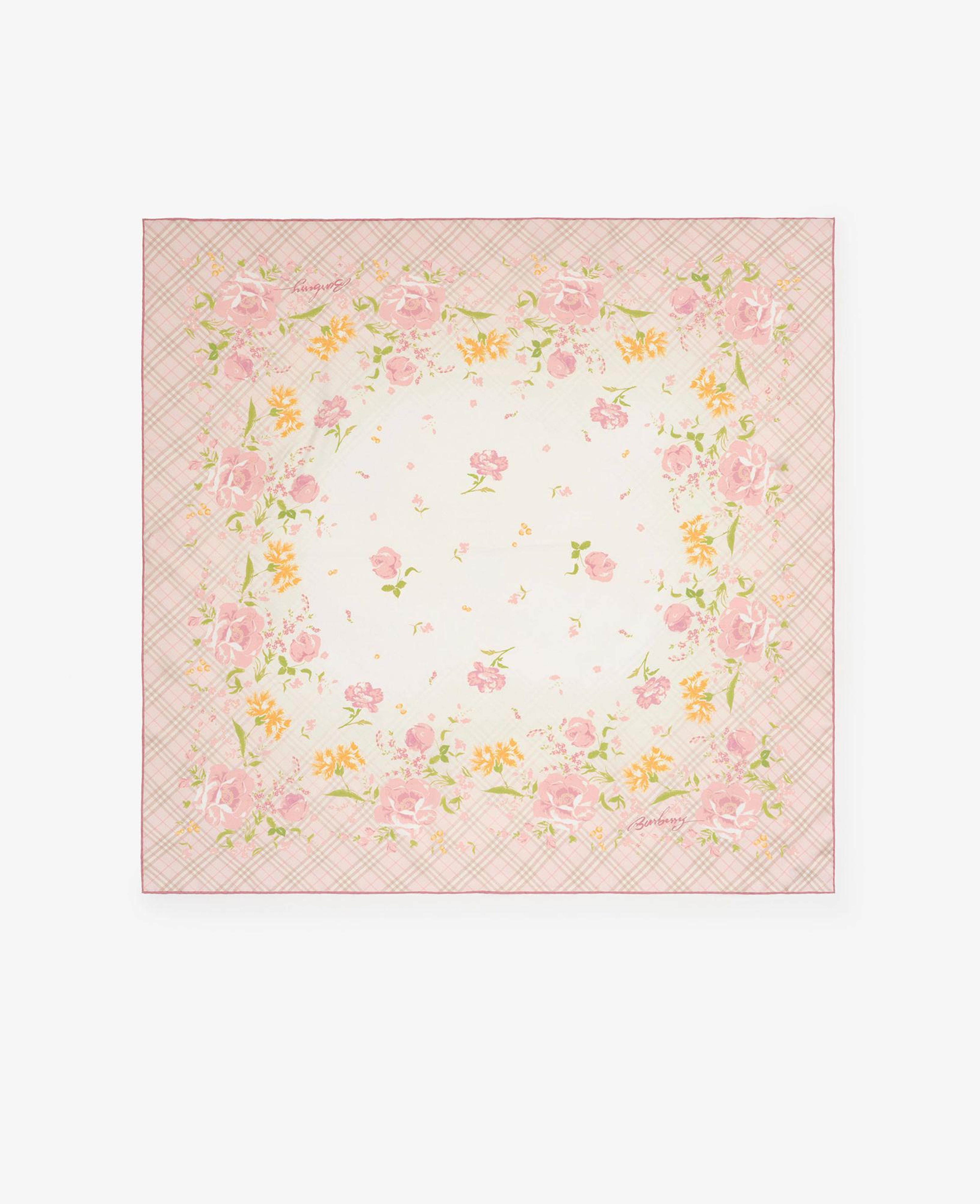 Burberry Garden Party Silk Kadın Pembe Eşarp