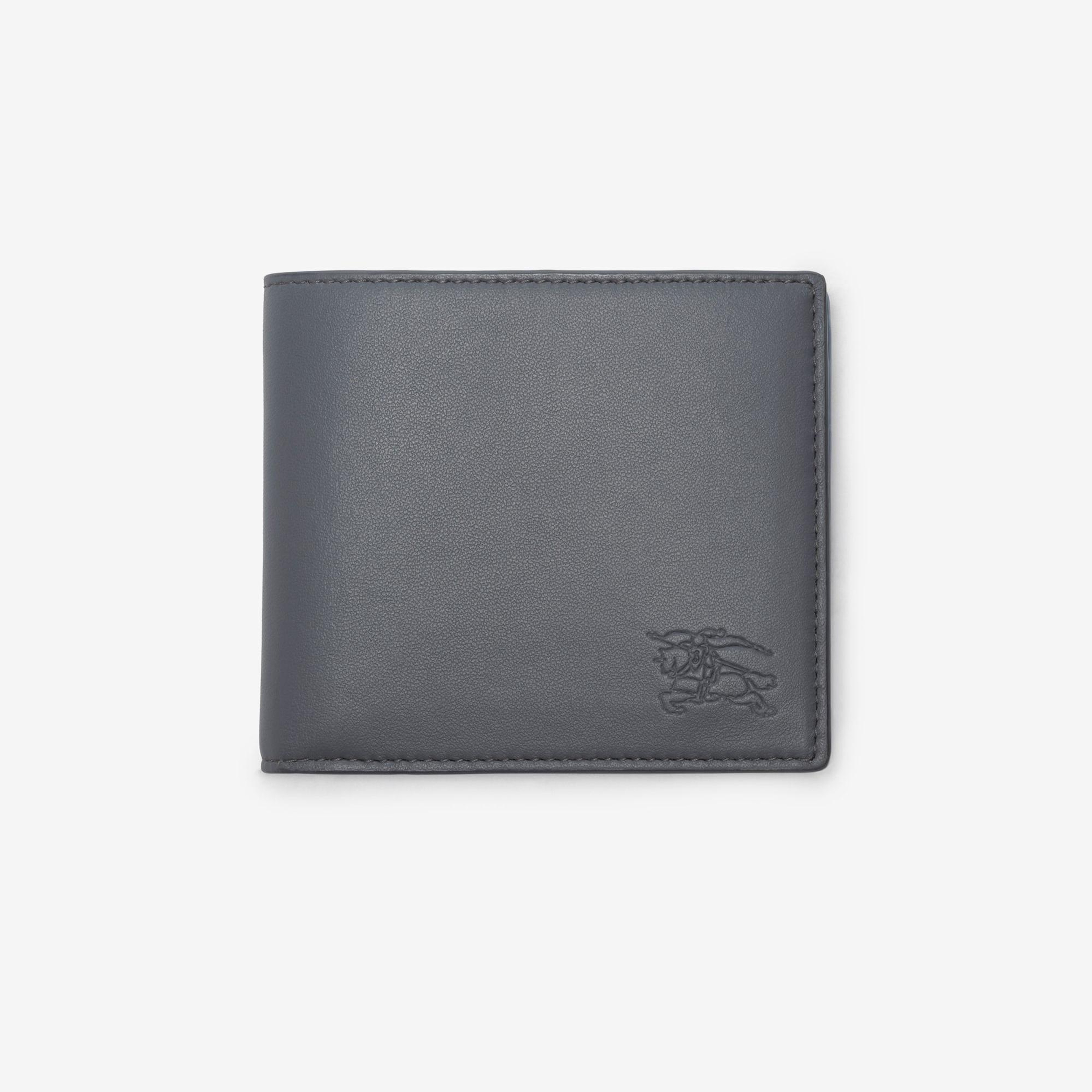 Burberry Pop Check Bifold Erkek Mavi Cüzdan