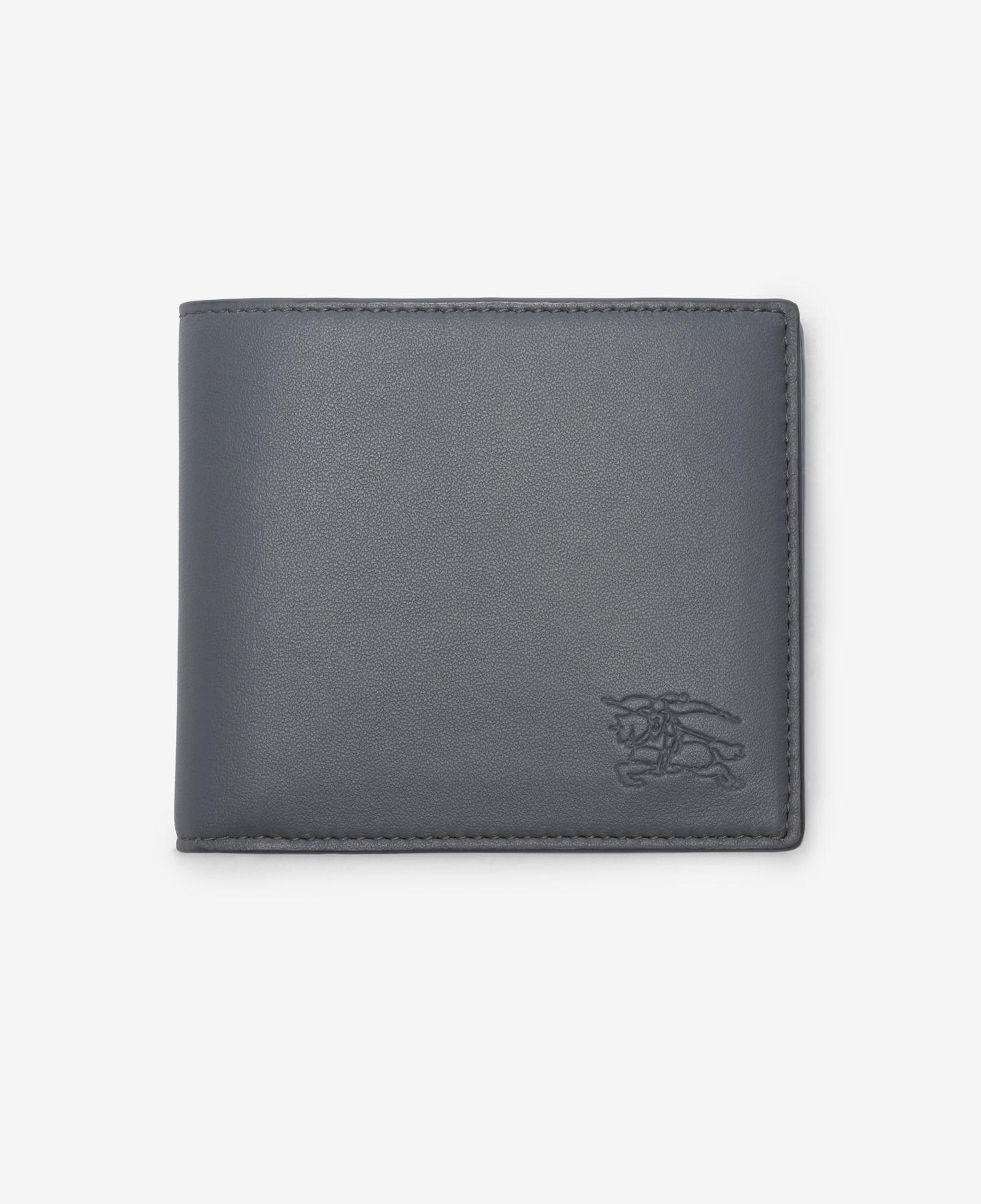 Burberry Pop Check Bifold Erkek Mavi Cüzdan