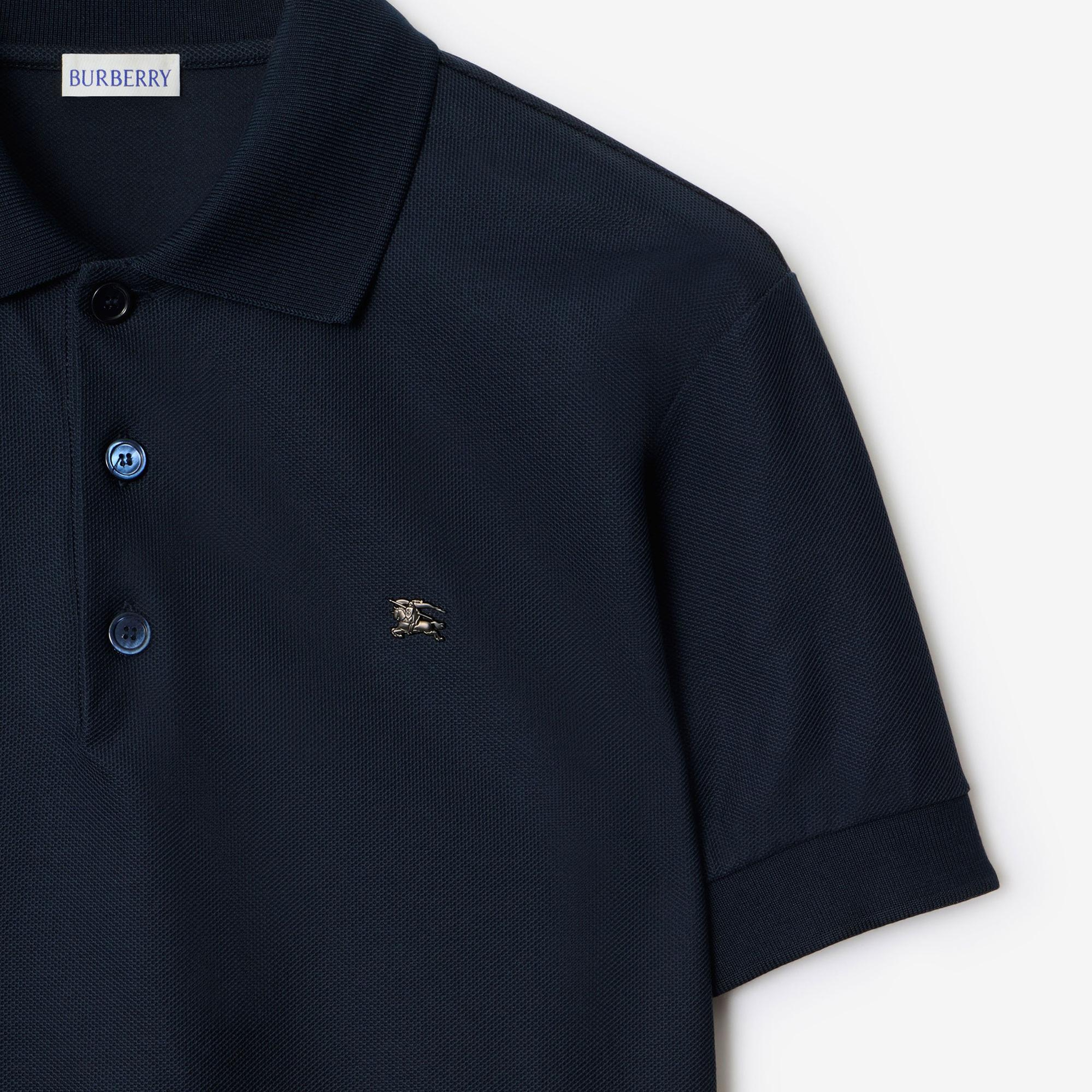 Burberry Metal Ekd Cotton Erkek Lacivert Polo