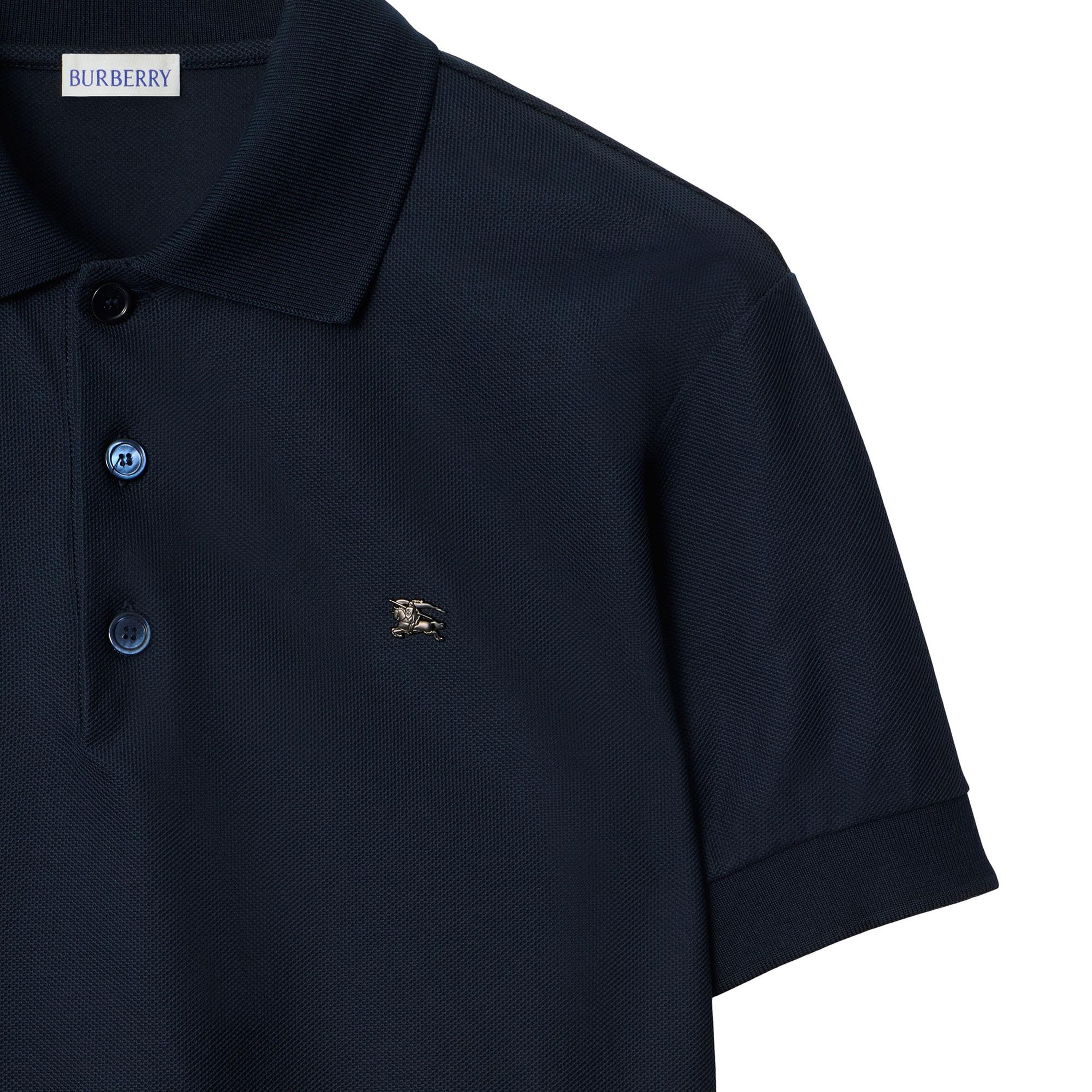 Burberry Metal Ekd Cotton Erkek Lacivert Polo