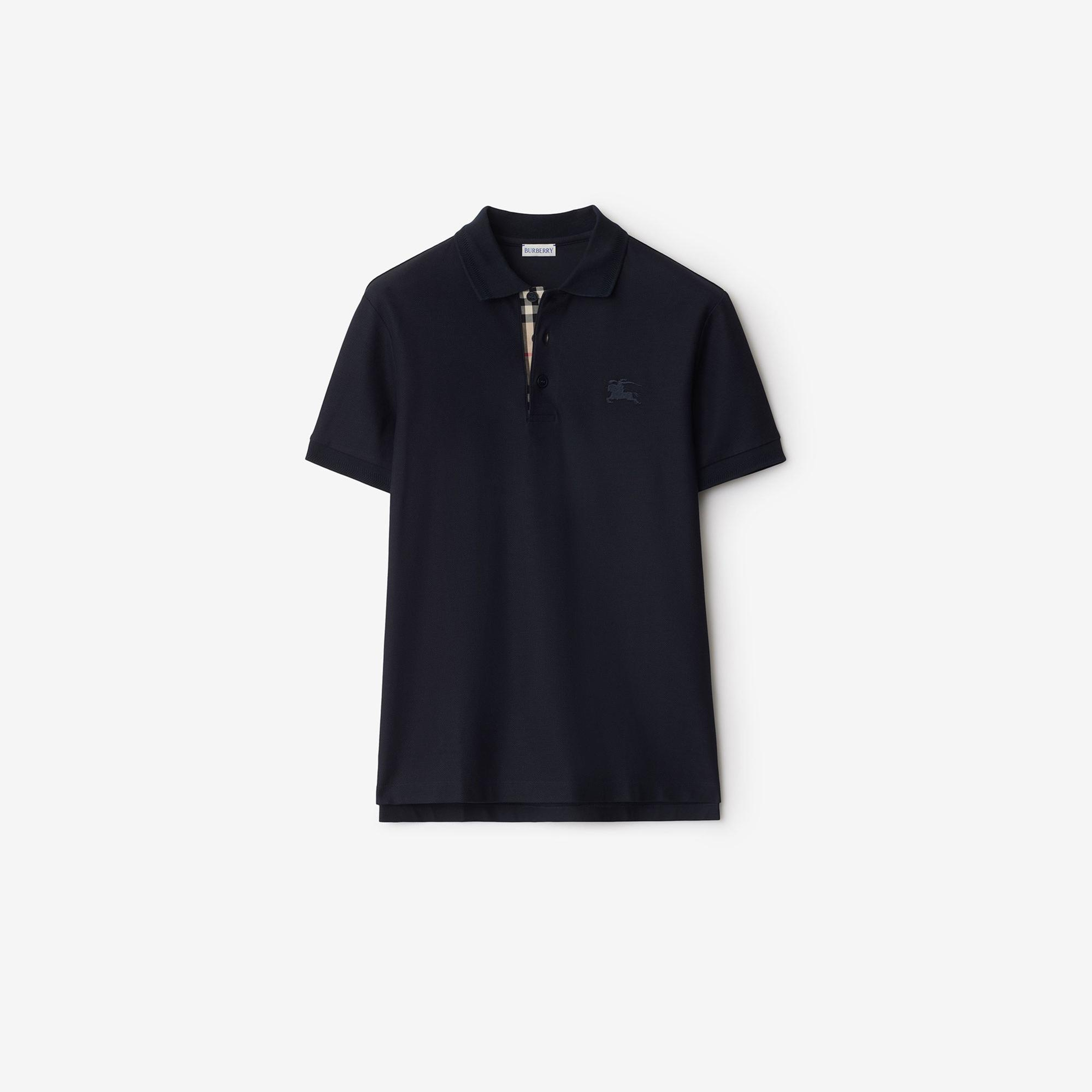 Burberry Cotton Erkek Lacivert Polo