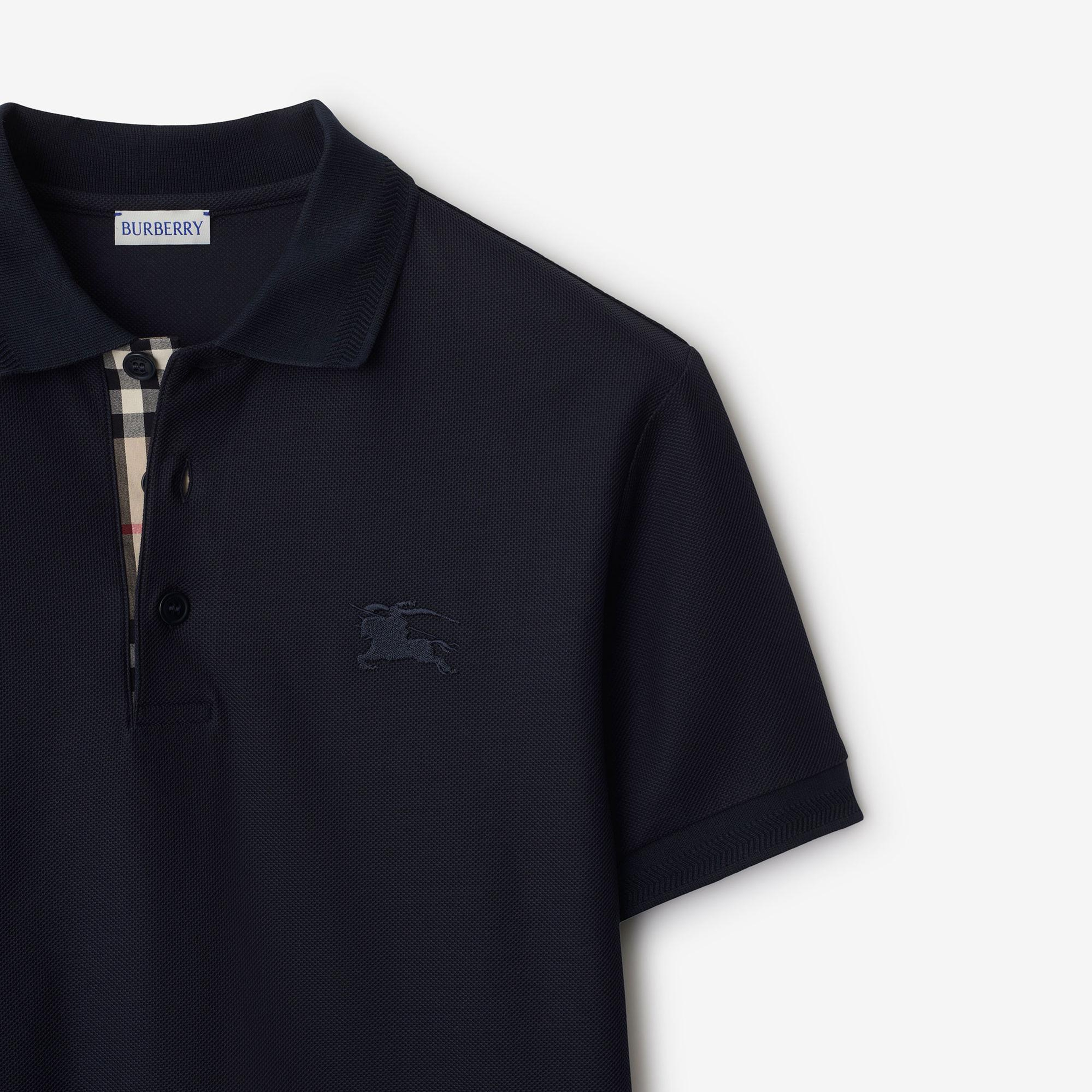 Burberry Cotton Erkek Lacivert Polo