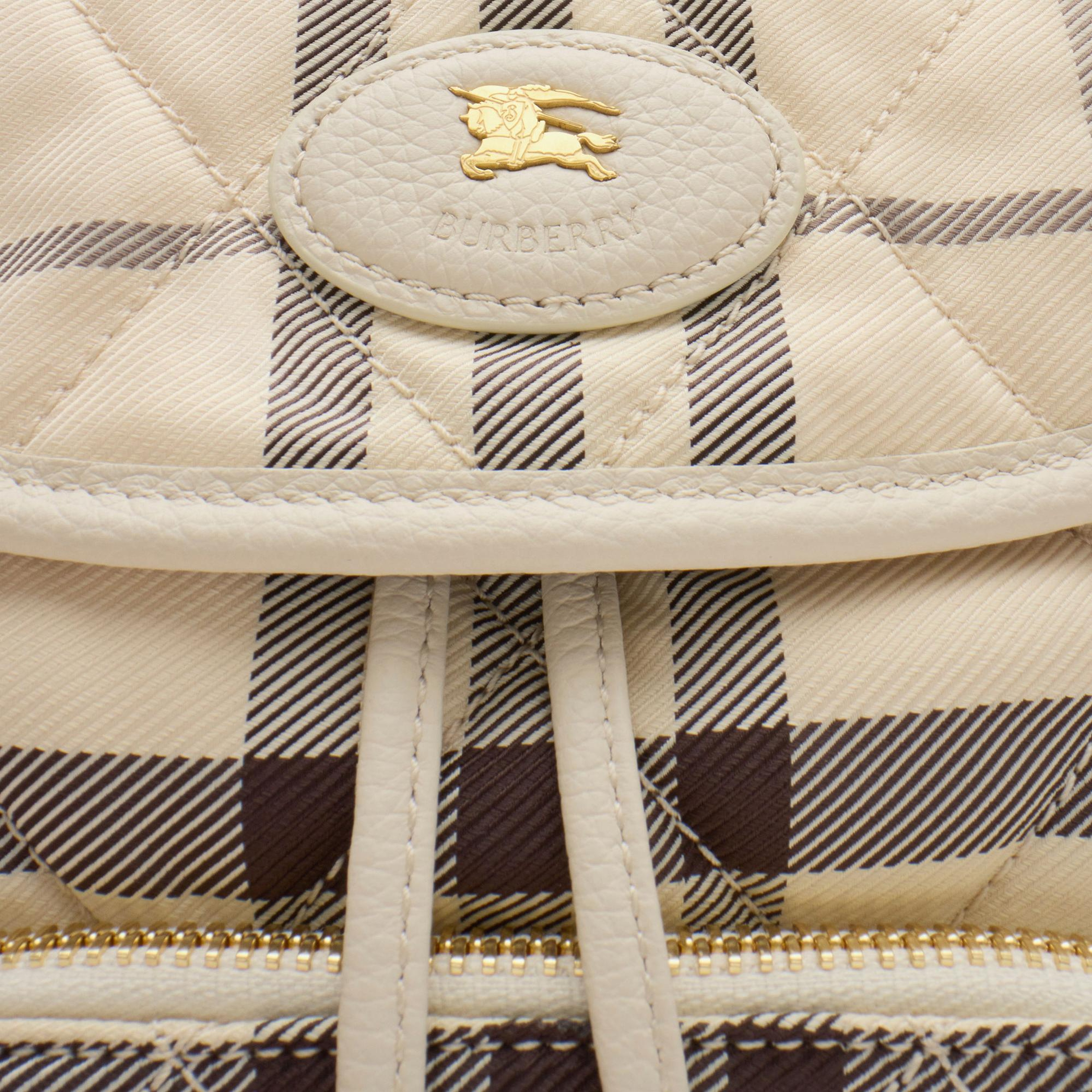 Burberry Mini Horseshoe Kadın Bej Sırt Çantası