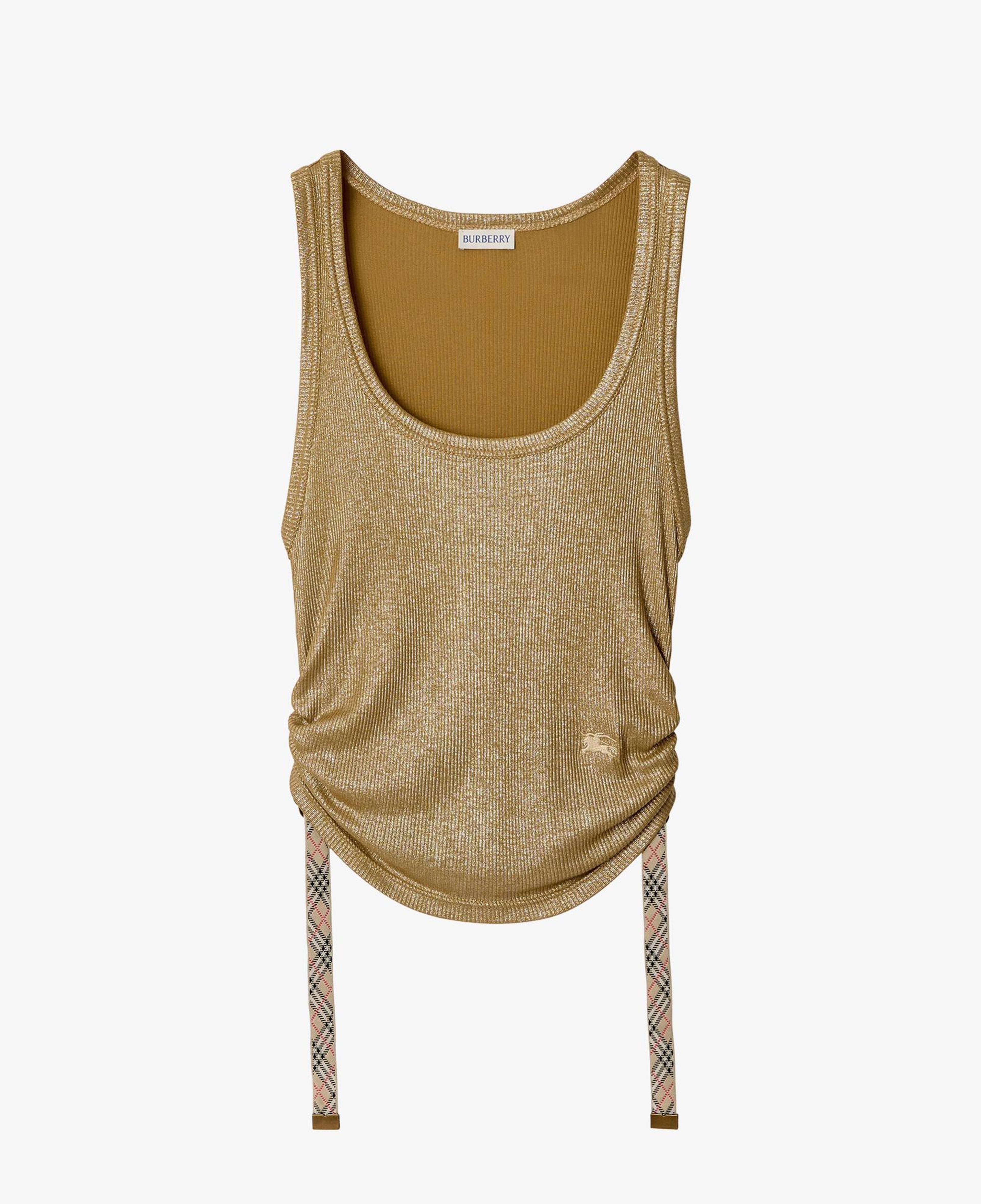 Burberry Festival Viscose Tank Kadın Kahverengi T-Shirt