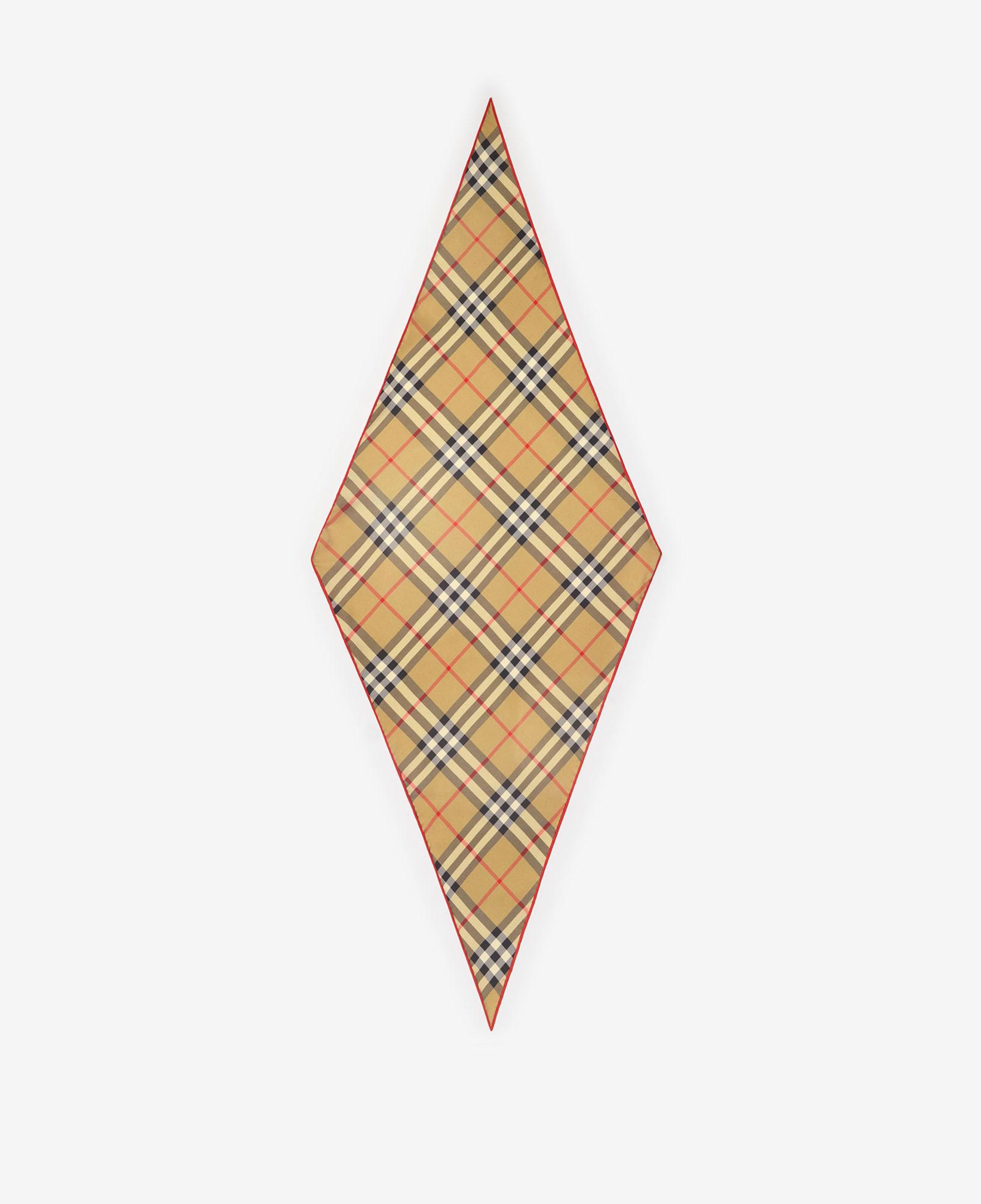 Burberry Check Silk Kadın Bej Eşarp