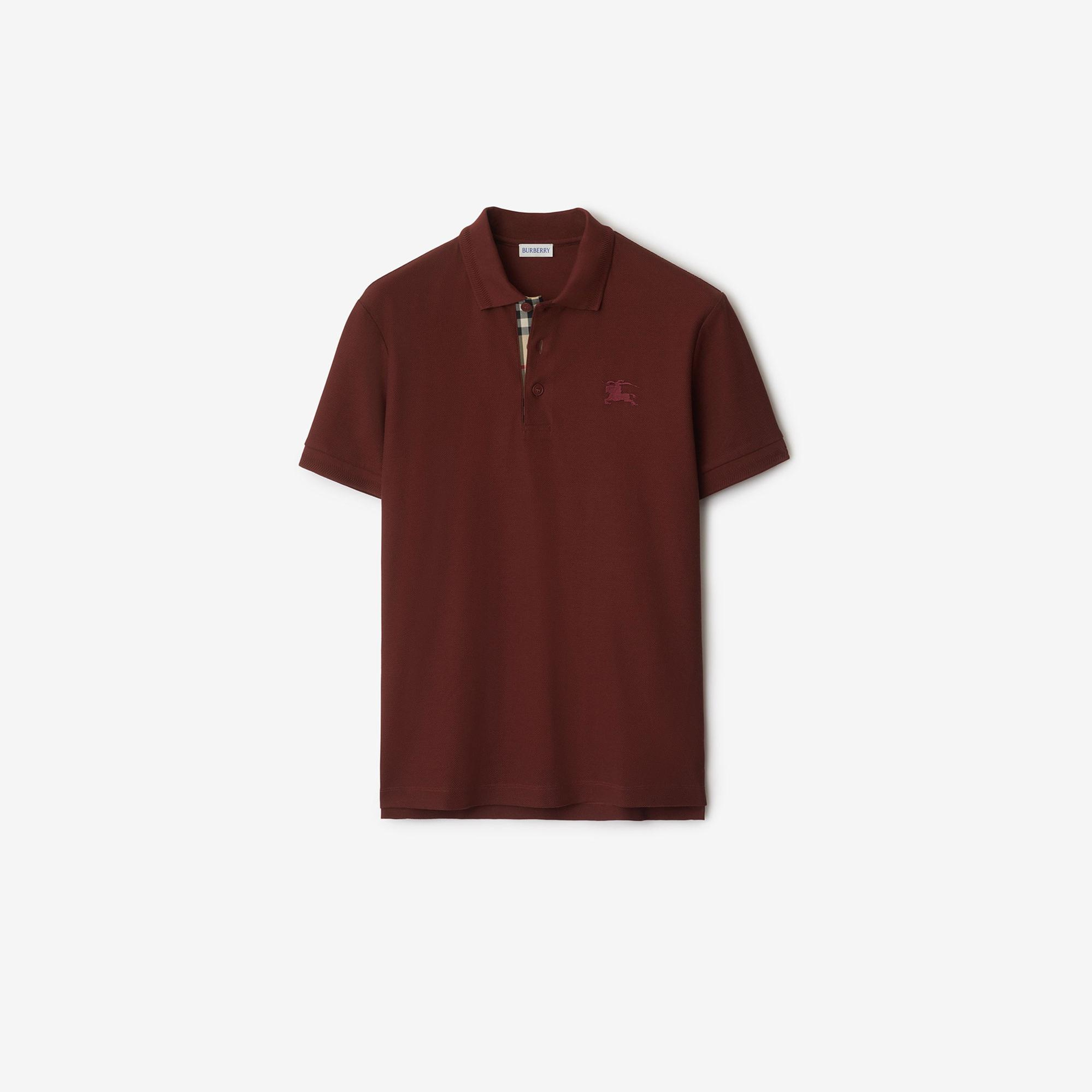 Burberry Cotton Erkek Bordo Polo