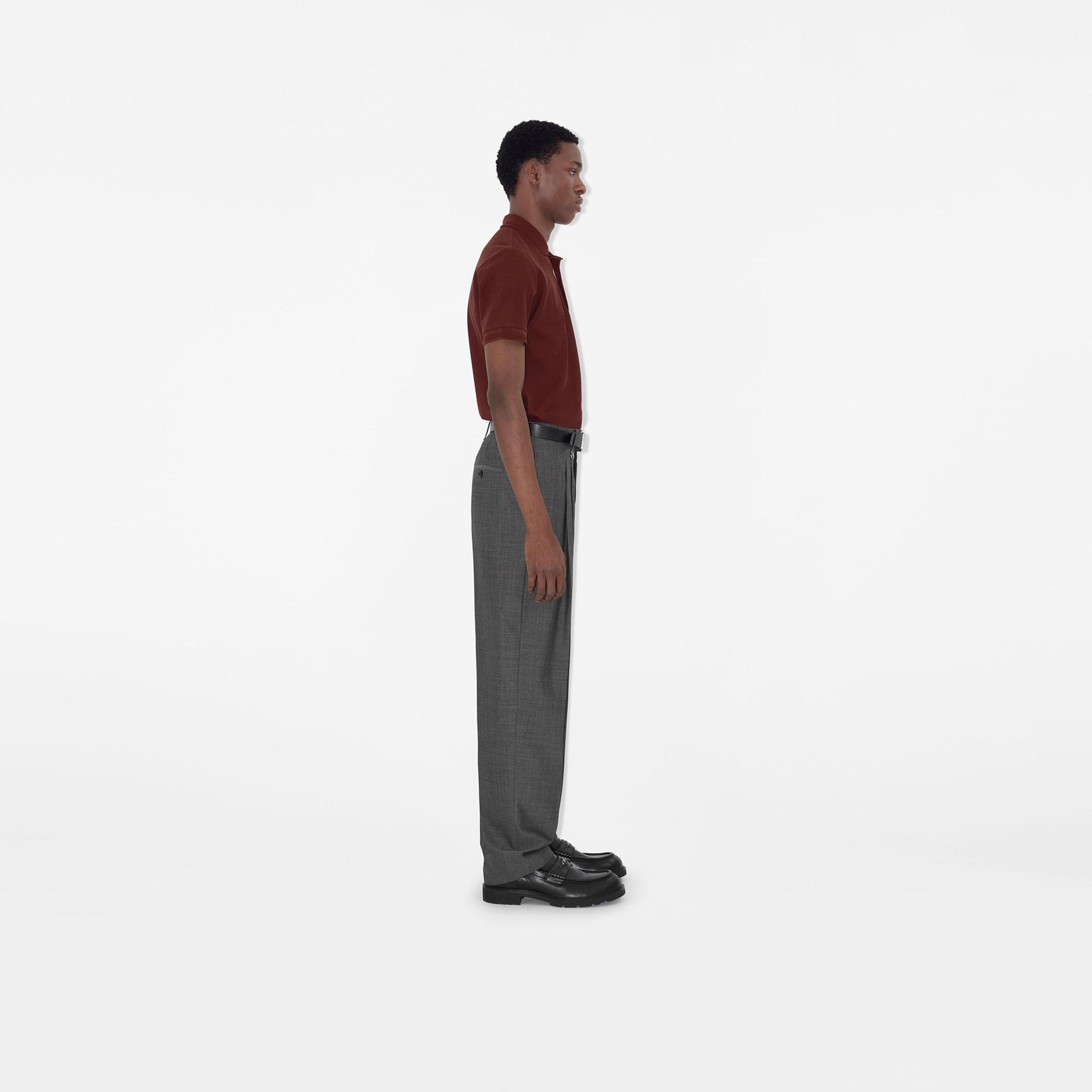 Burberry Cotton Erkek Bordo Polo