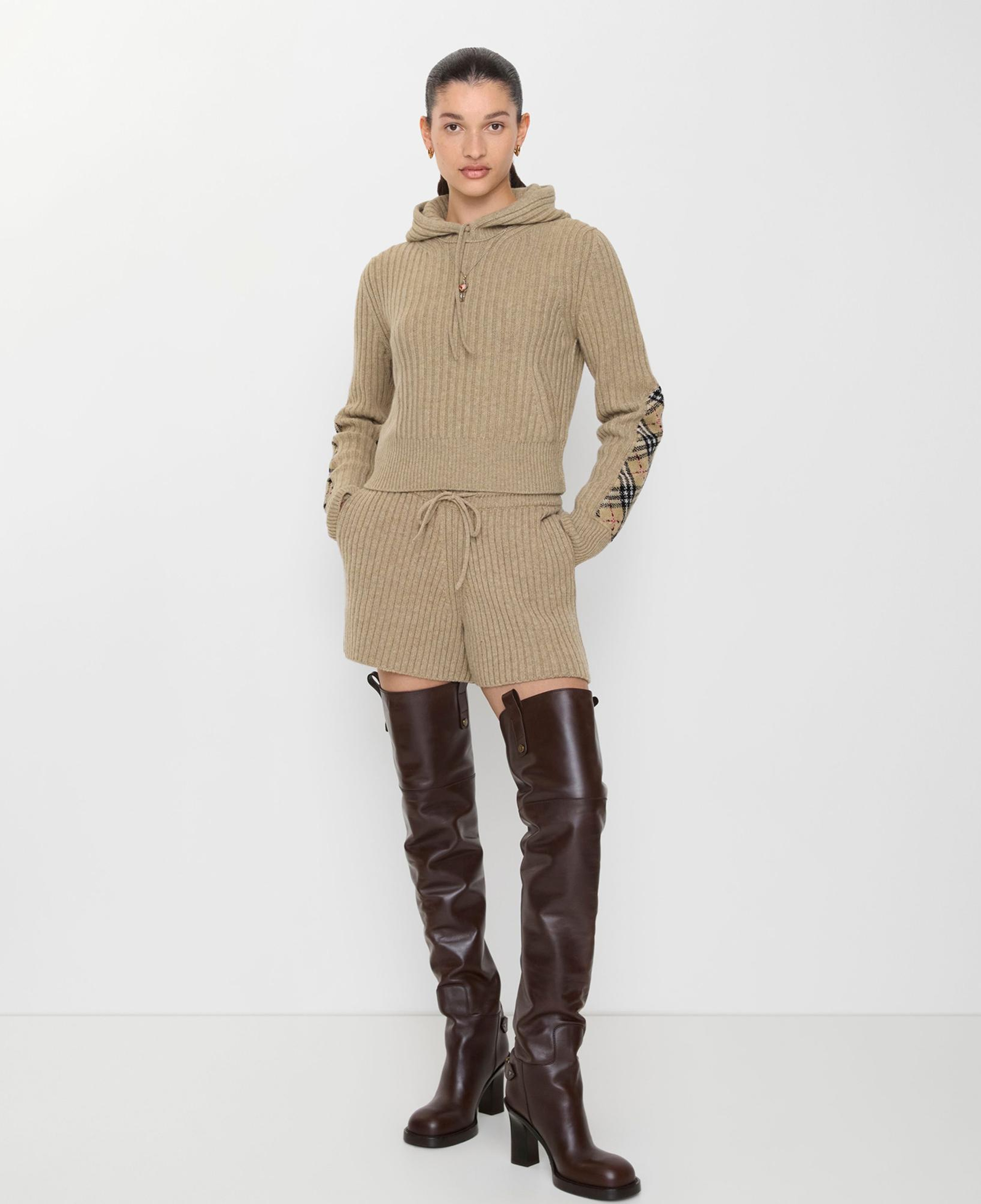 Burberry Wool Cashmere Kadın Kahverengi Şort