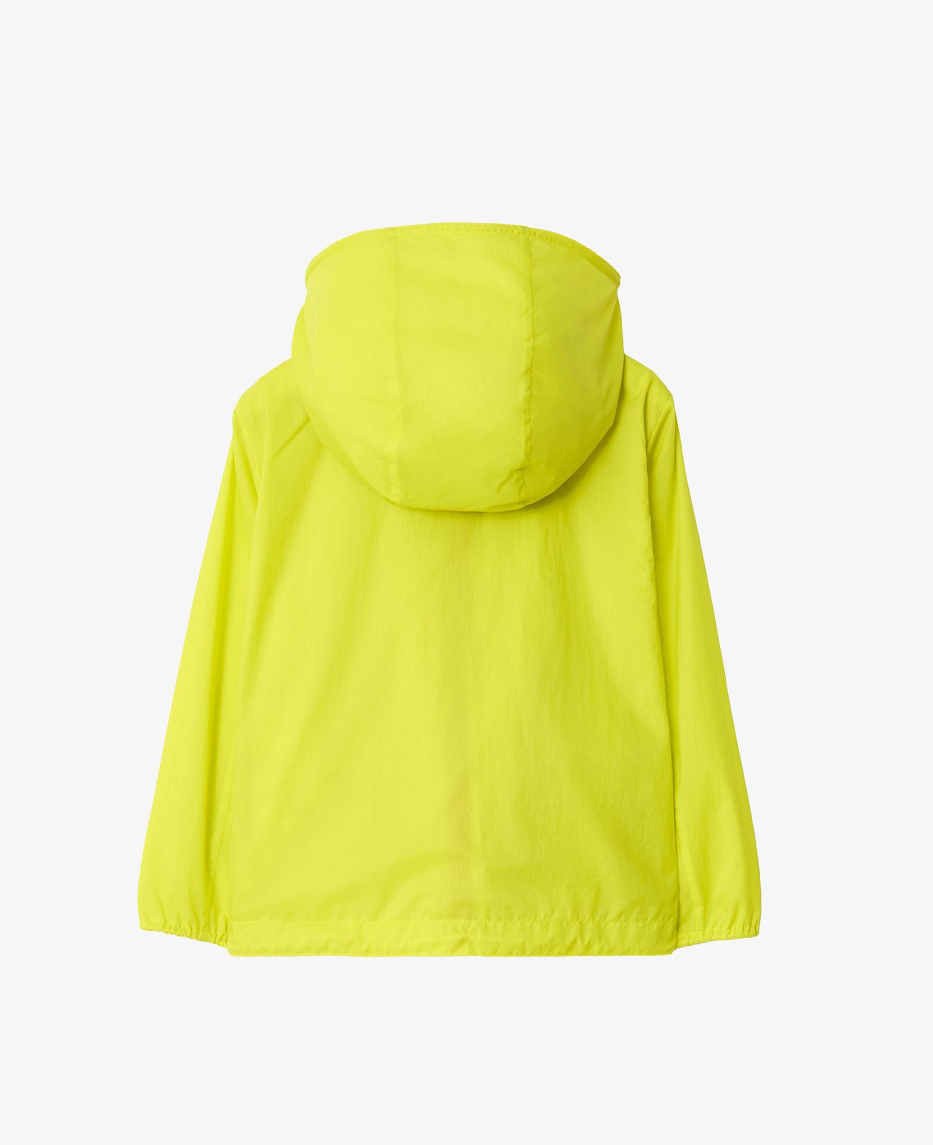 Burberry Checker-Tape Nylon Hooded Çocuk Sarı Mont