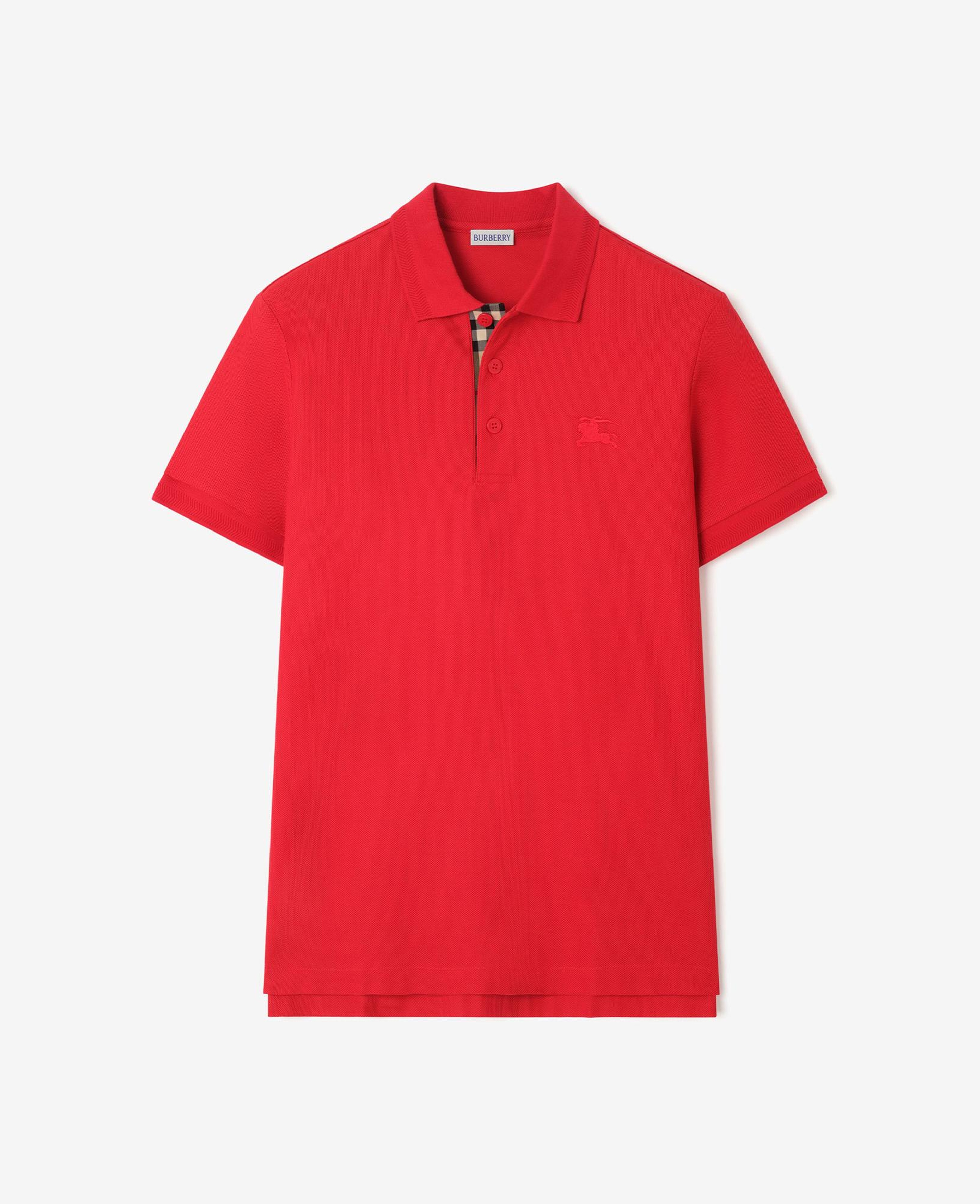Burberry Cotton Erkek Kırmızı Polo