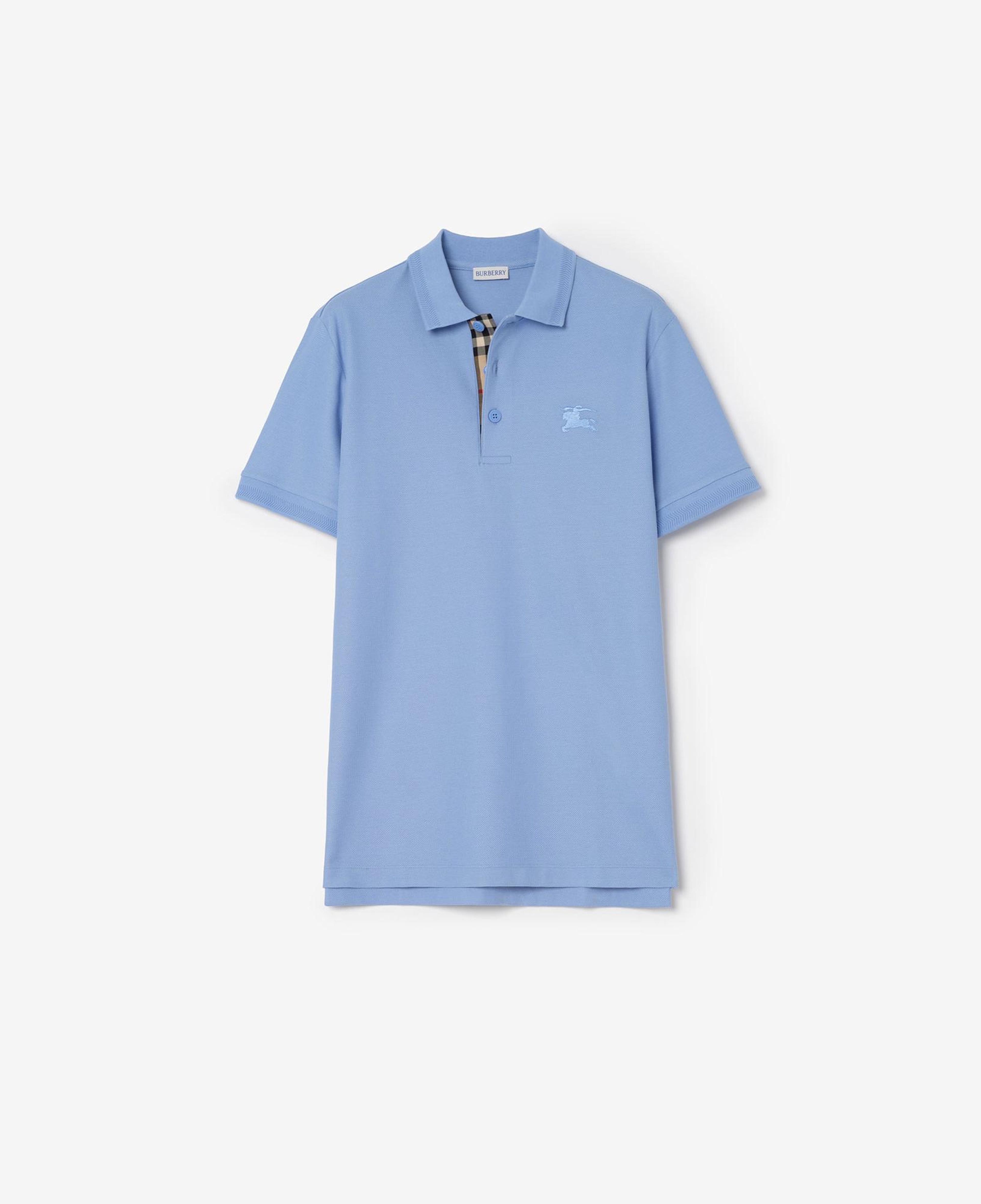 Burberry Cotton Erkek Mavi Polo