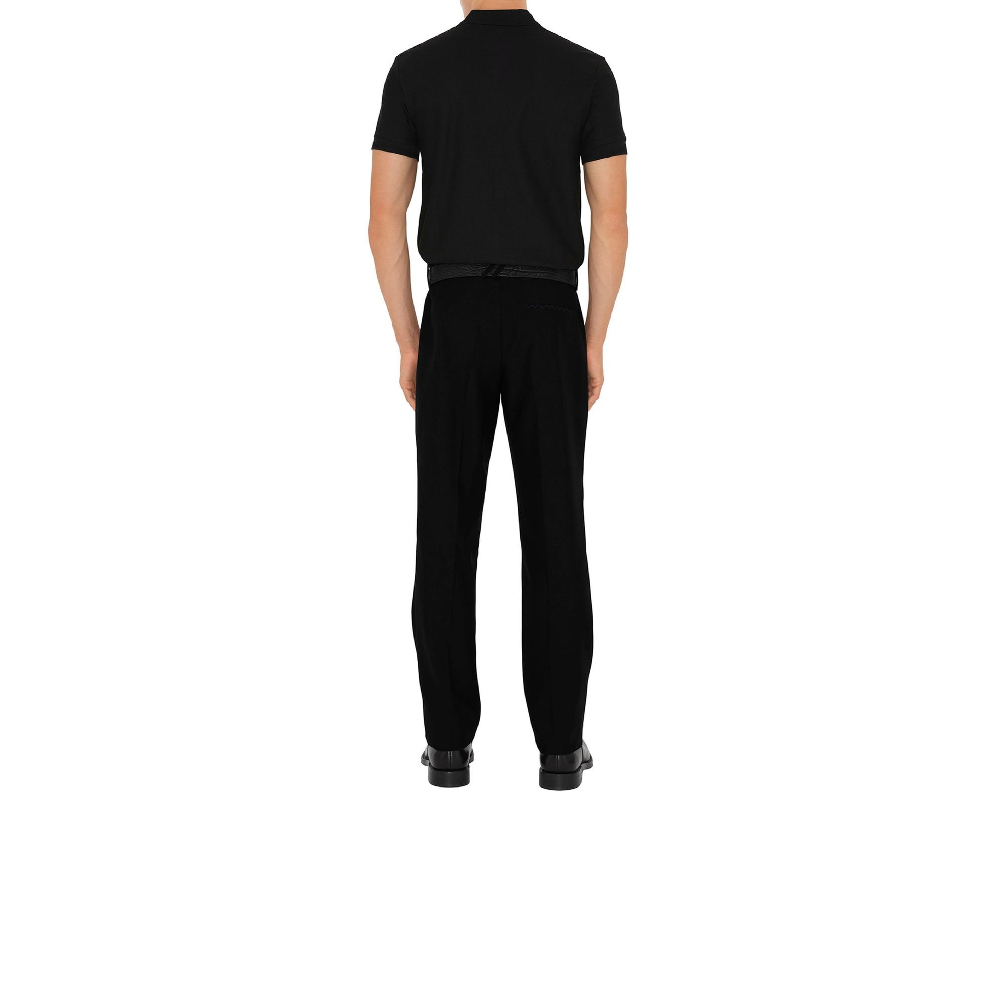 Burberry Cotton Erkek Siyah Polo