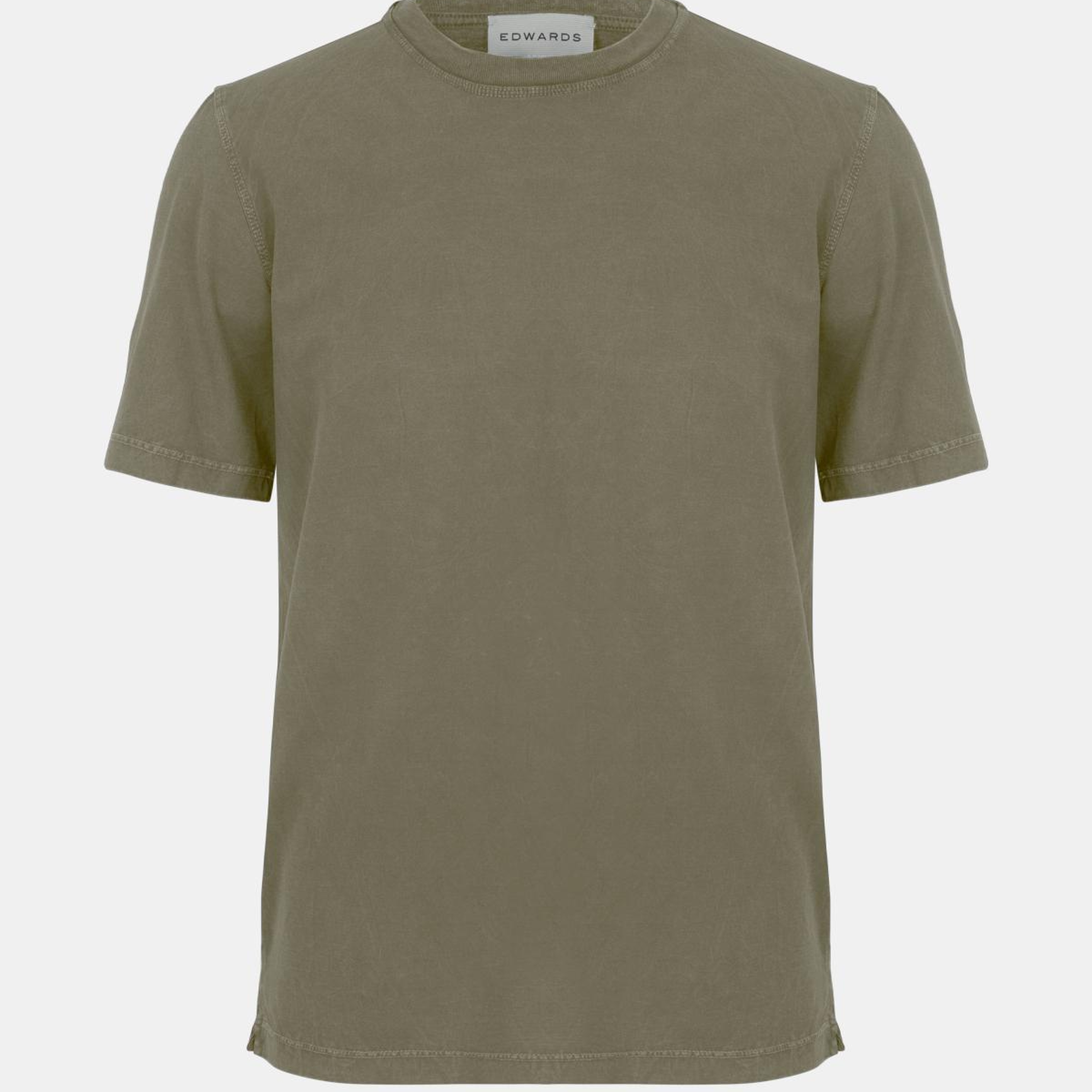 Erkek Bej Bisiklet Yaka T-Shirt