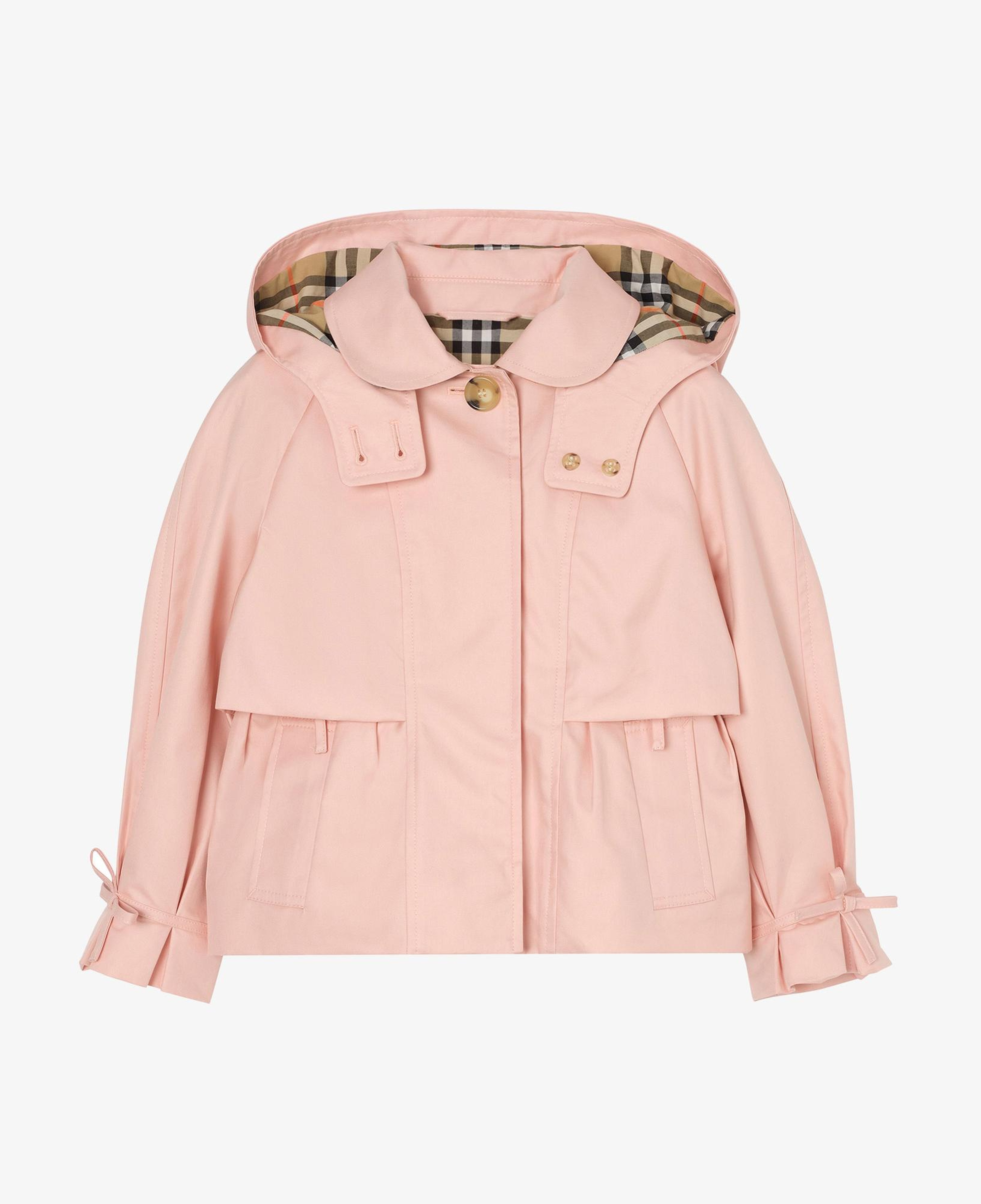 Burberry Cotton Hooded Çocuk Pembe Mont