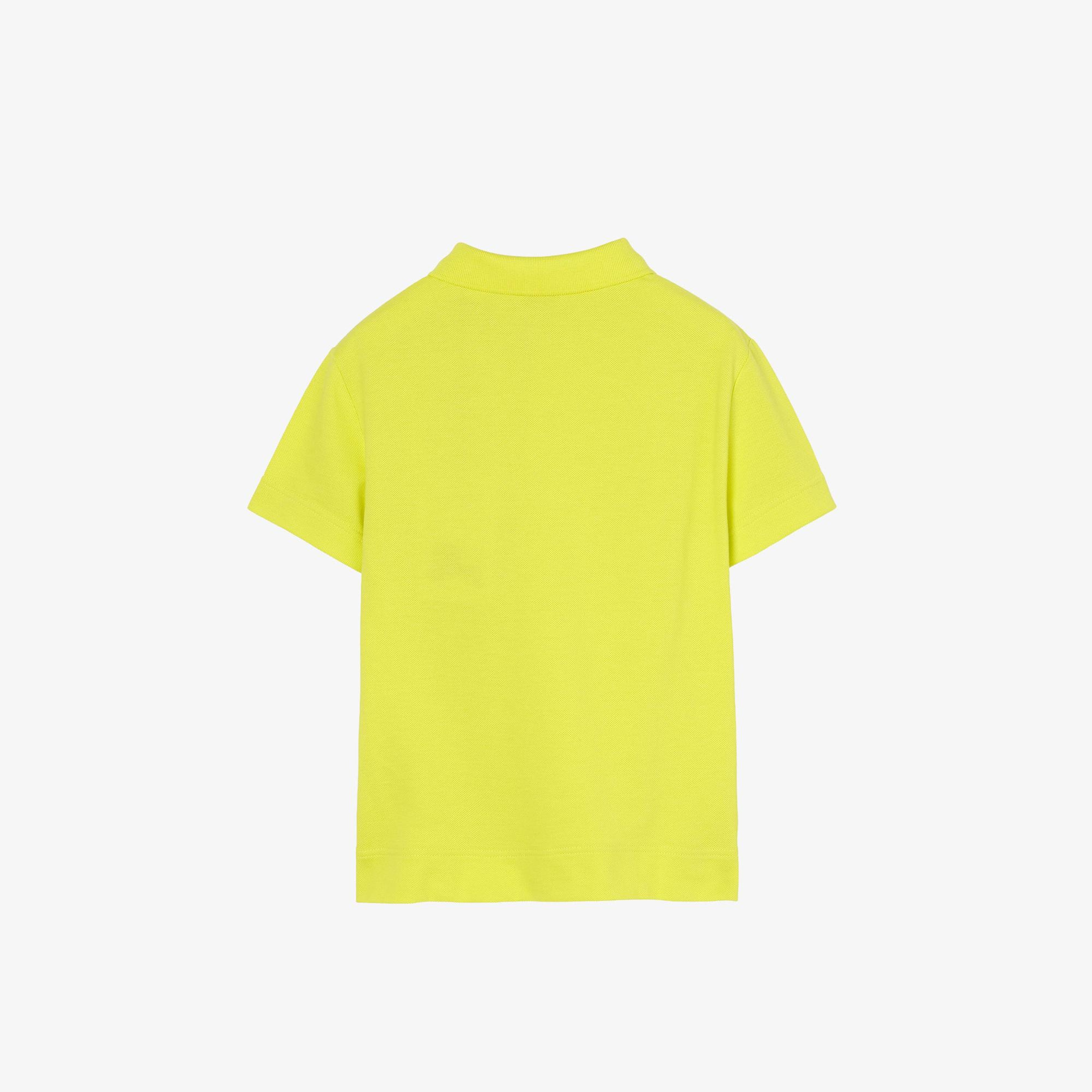 Burberry Cotton Piqua Çocuk Sarı Polo