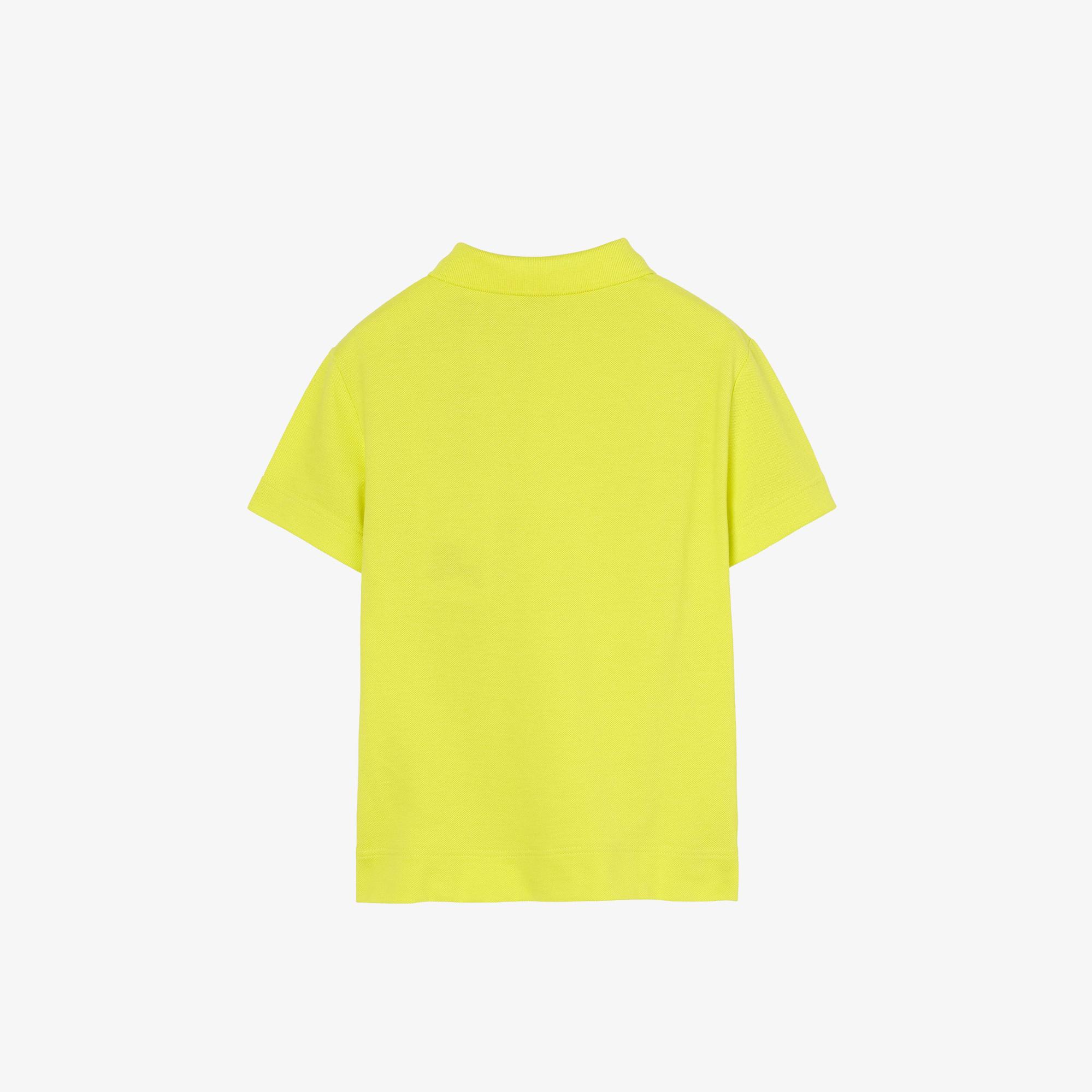 Burberry Cotton Piqua Çocuk Sarı Polo