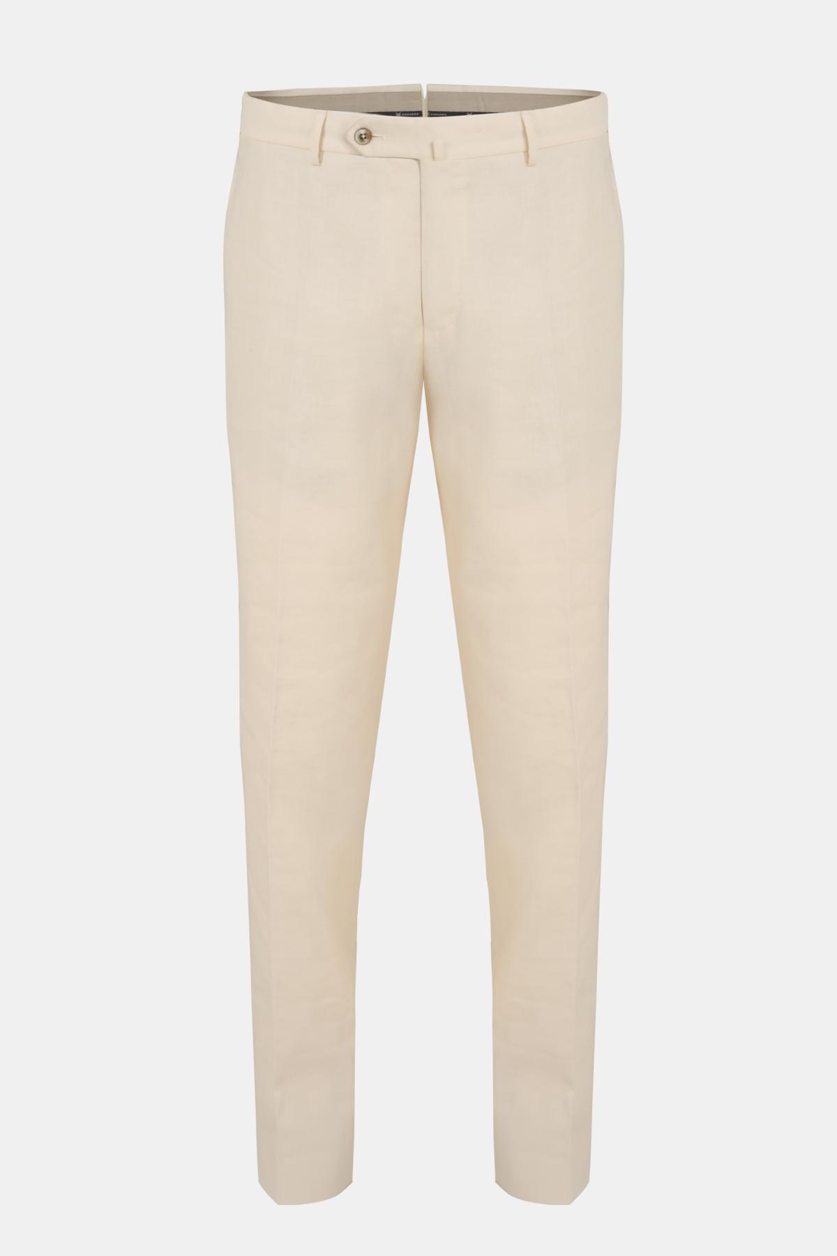 Erkek Krem Chino Pantolon