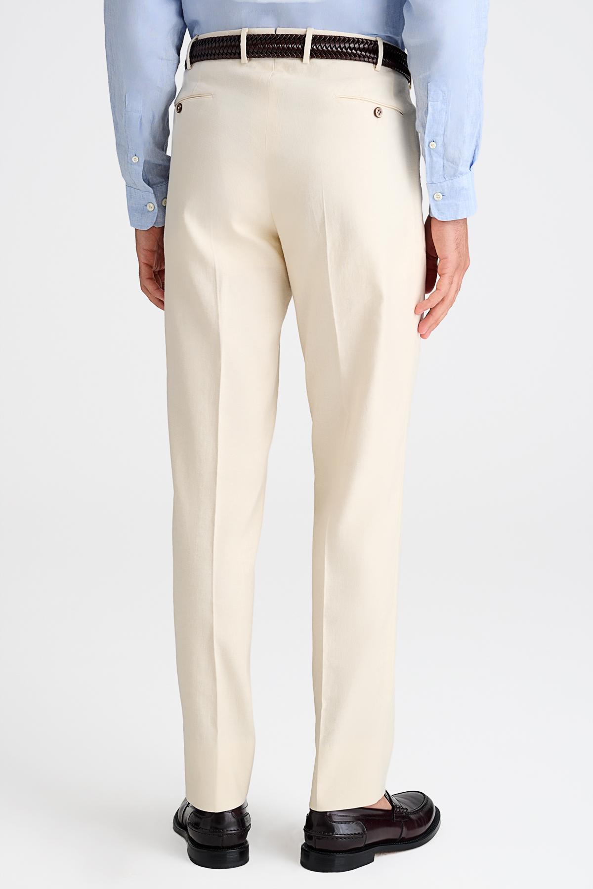 Erkek Krem Chino Pantolon