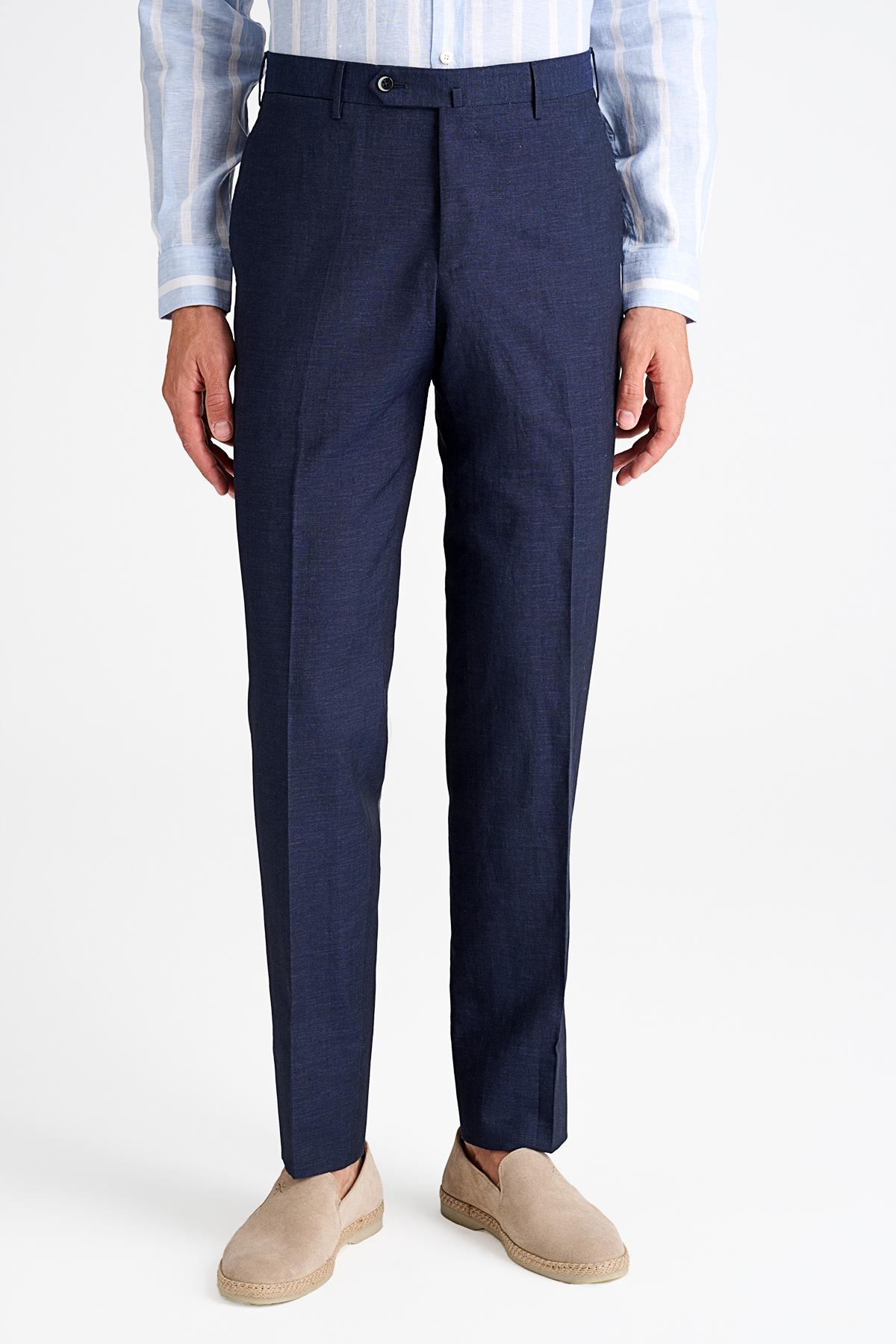 Erkek Lacivert Chino Pantolon