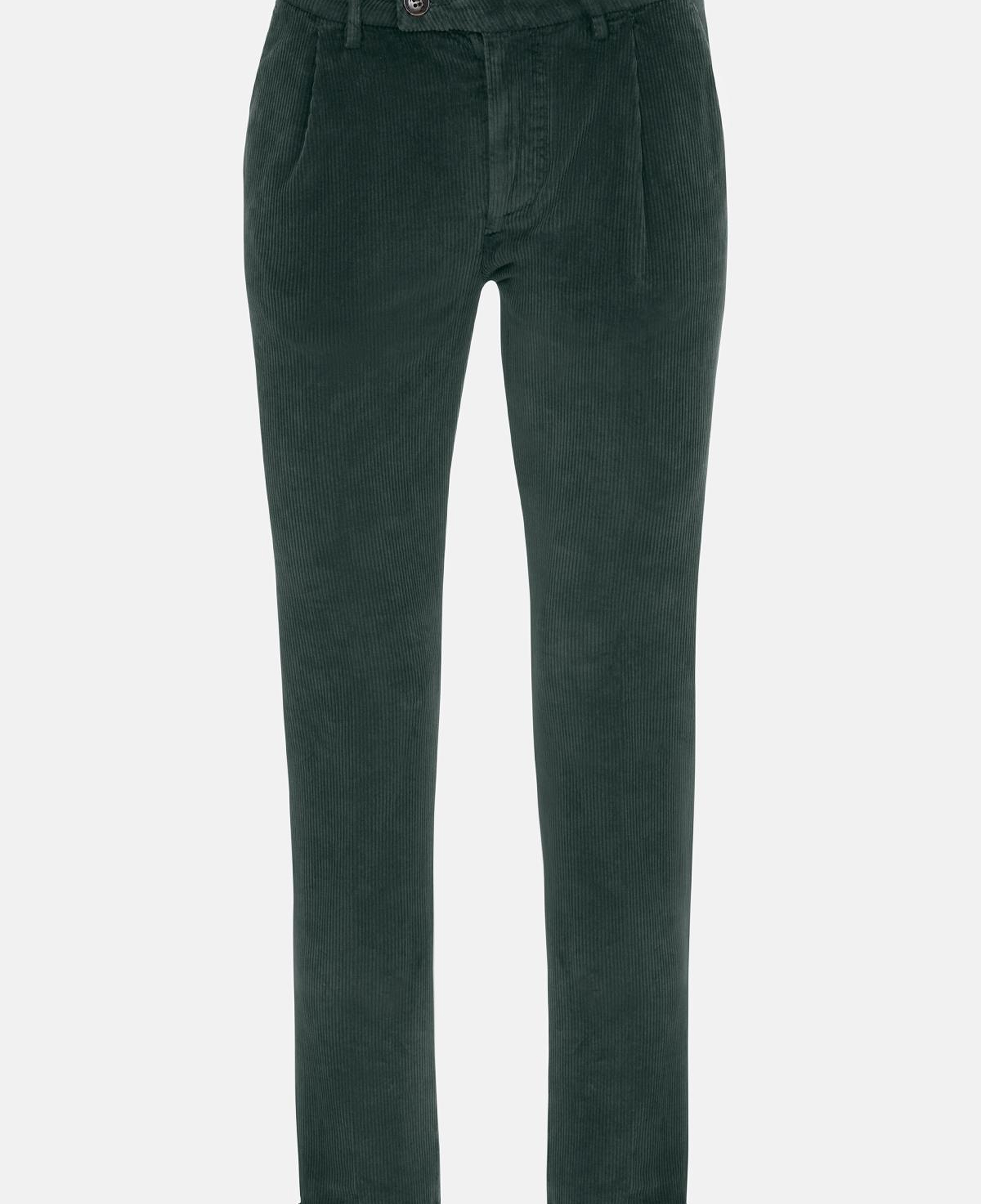 Erkek Koyu Yeşil Kadife Chino Pantolon