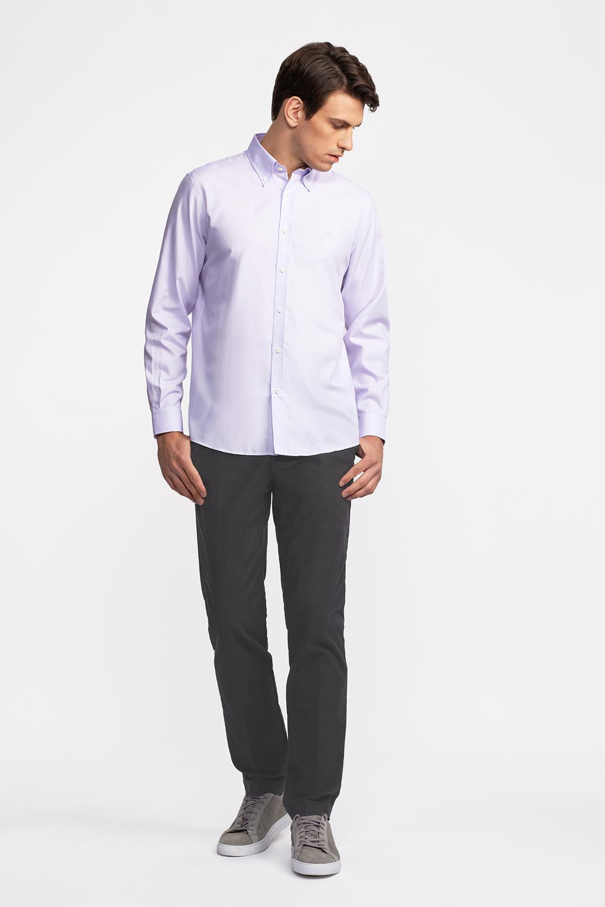 Erkek Gri Chino Pantolon