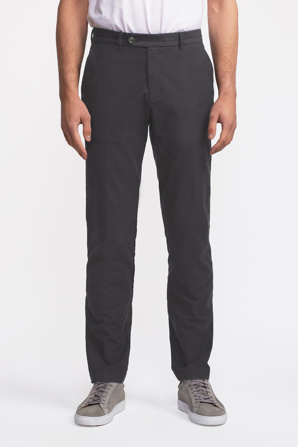 Erkek Gri Chino Pantolon