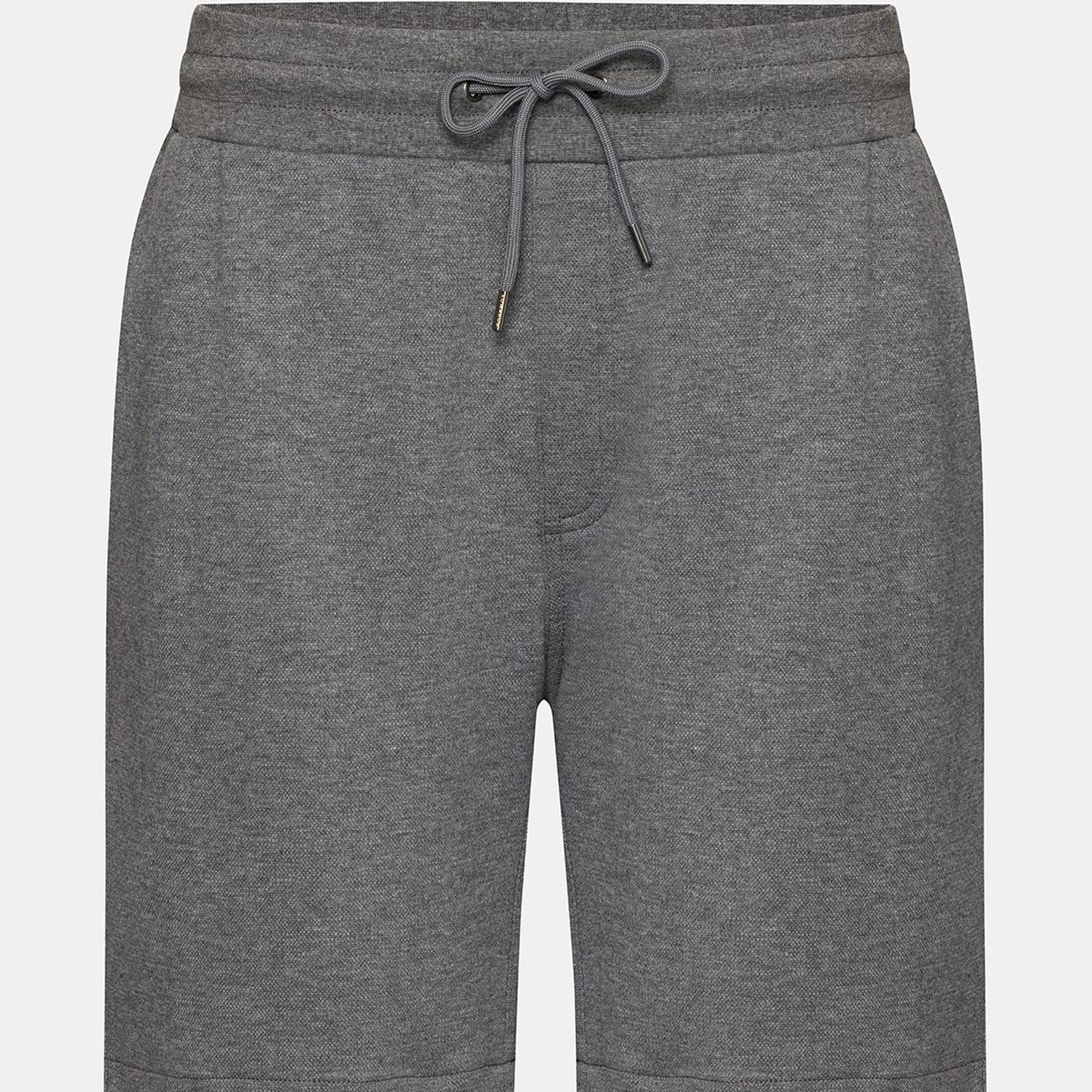 Erkek Gri Melanj Organik Pamuklu Jersey Şort