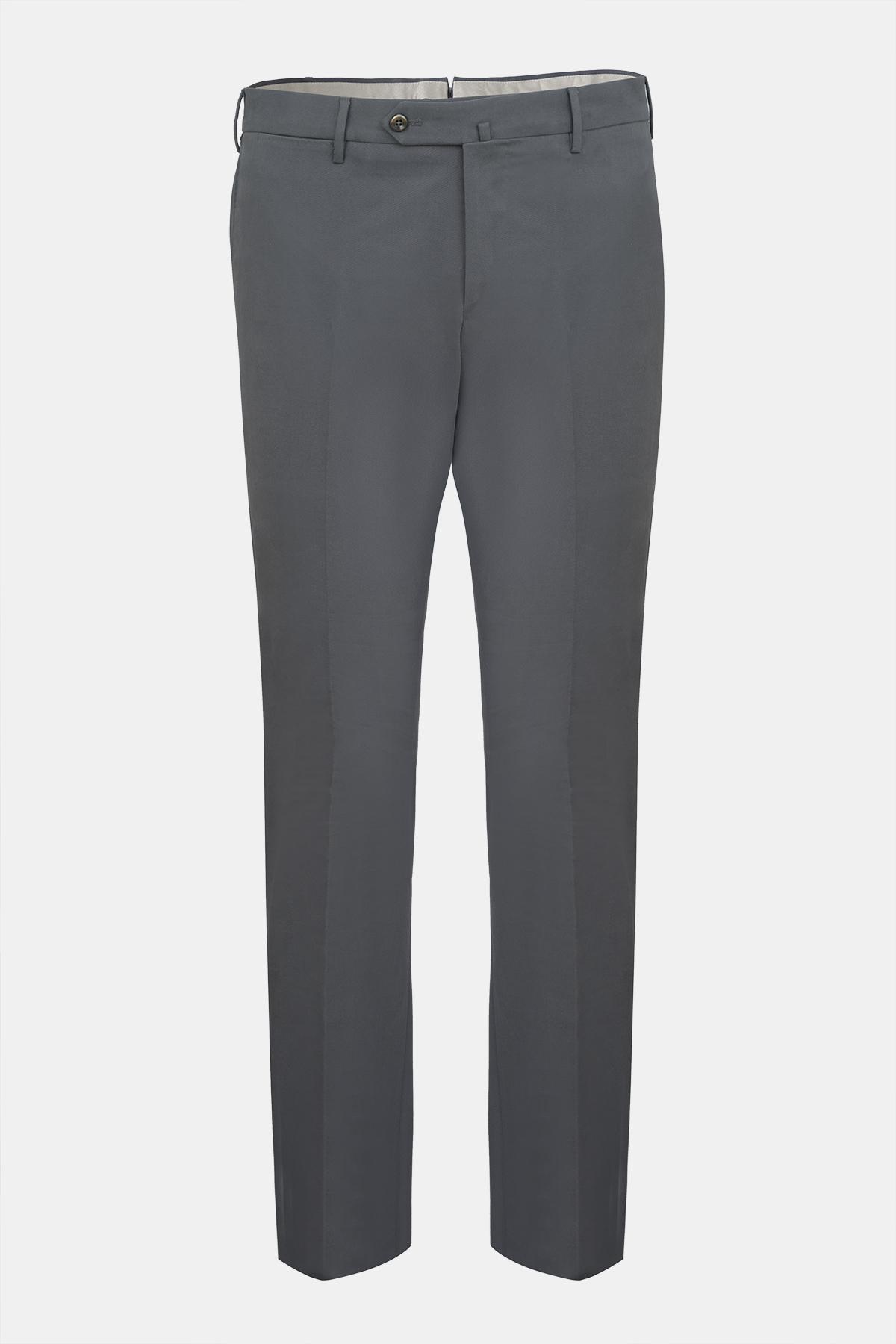 Erkek Gri Slim Fit Chino Pantolon