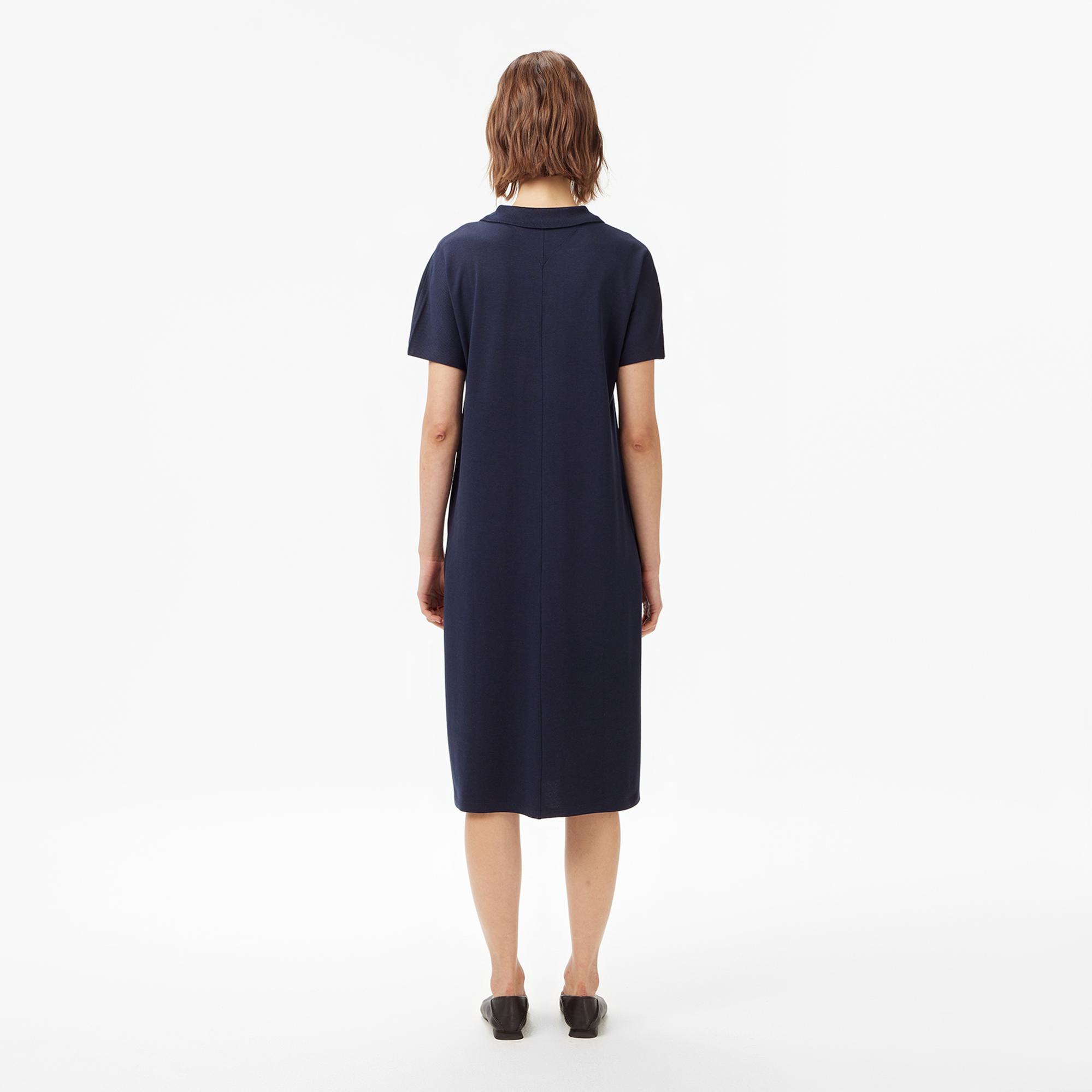 Tommy Hilfiger Lyocell Tipping Kadın Lacivert Elbise