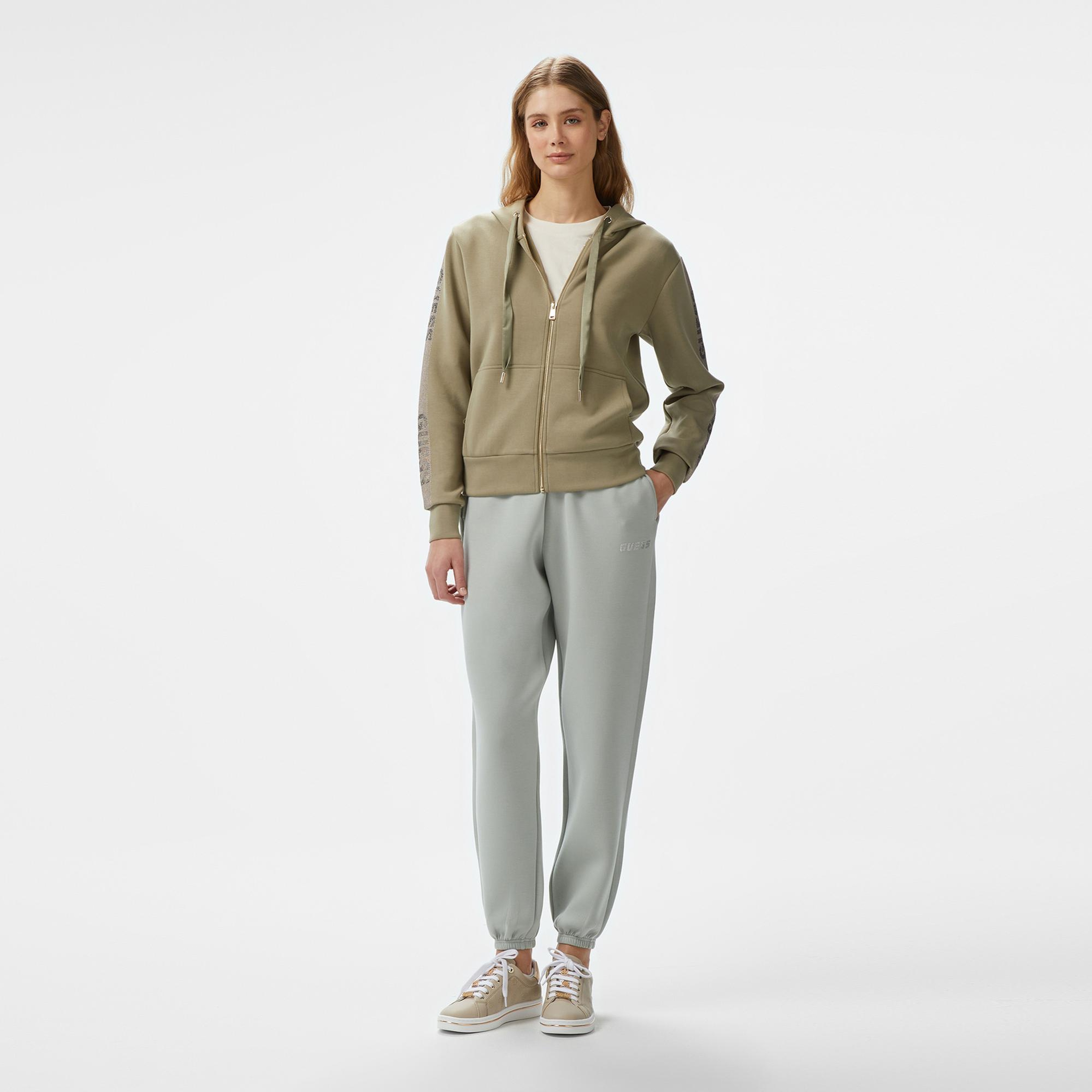 Guess Cecilia Scuba Jogger Kadın Yeşil Eşofman Altı