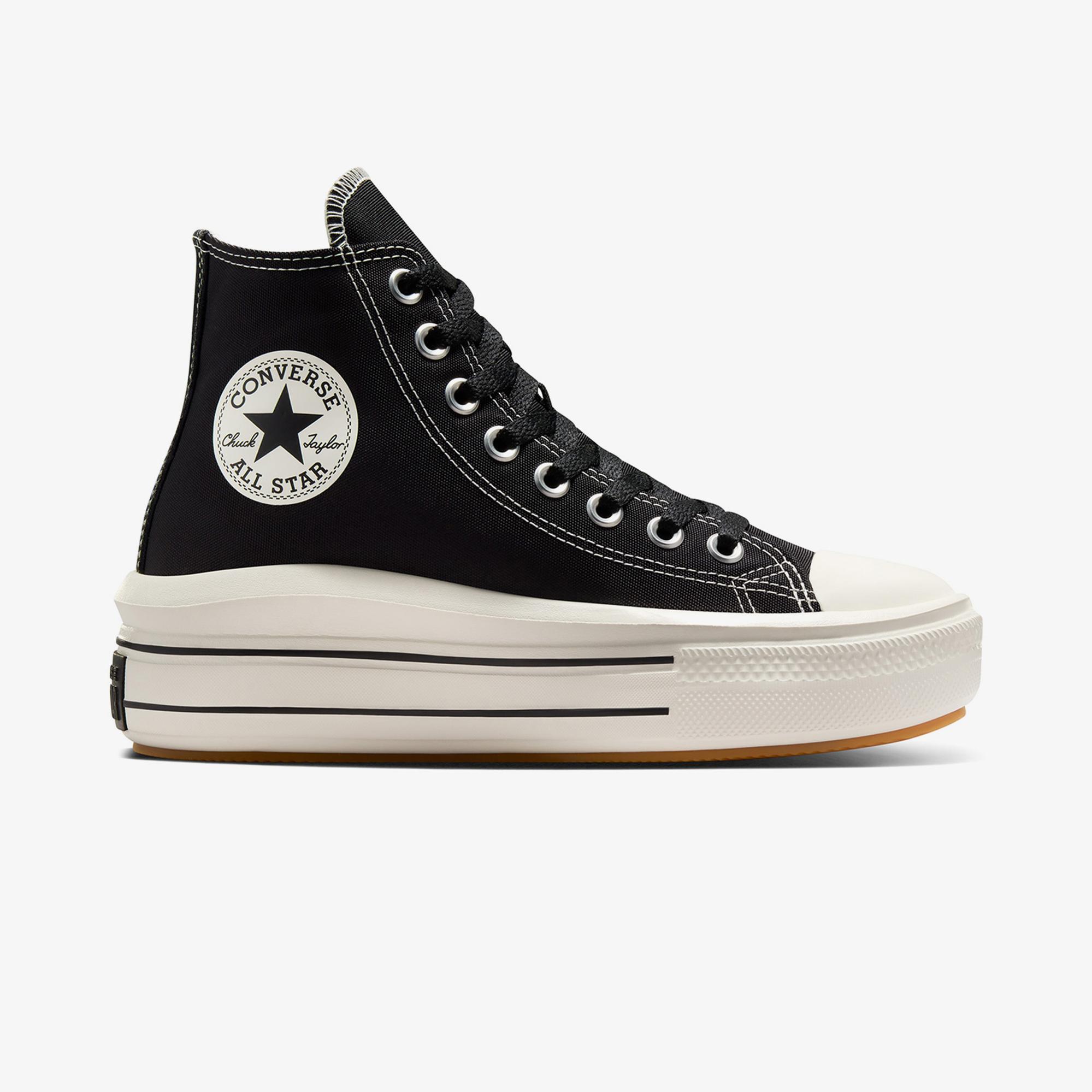 Converse Chuck Taylor All Star Move Platform Kadın Siyah Platform Sneaker