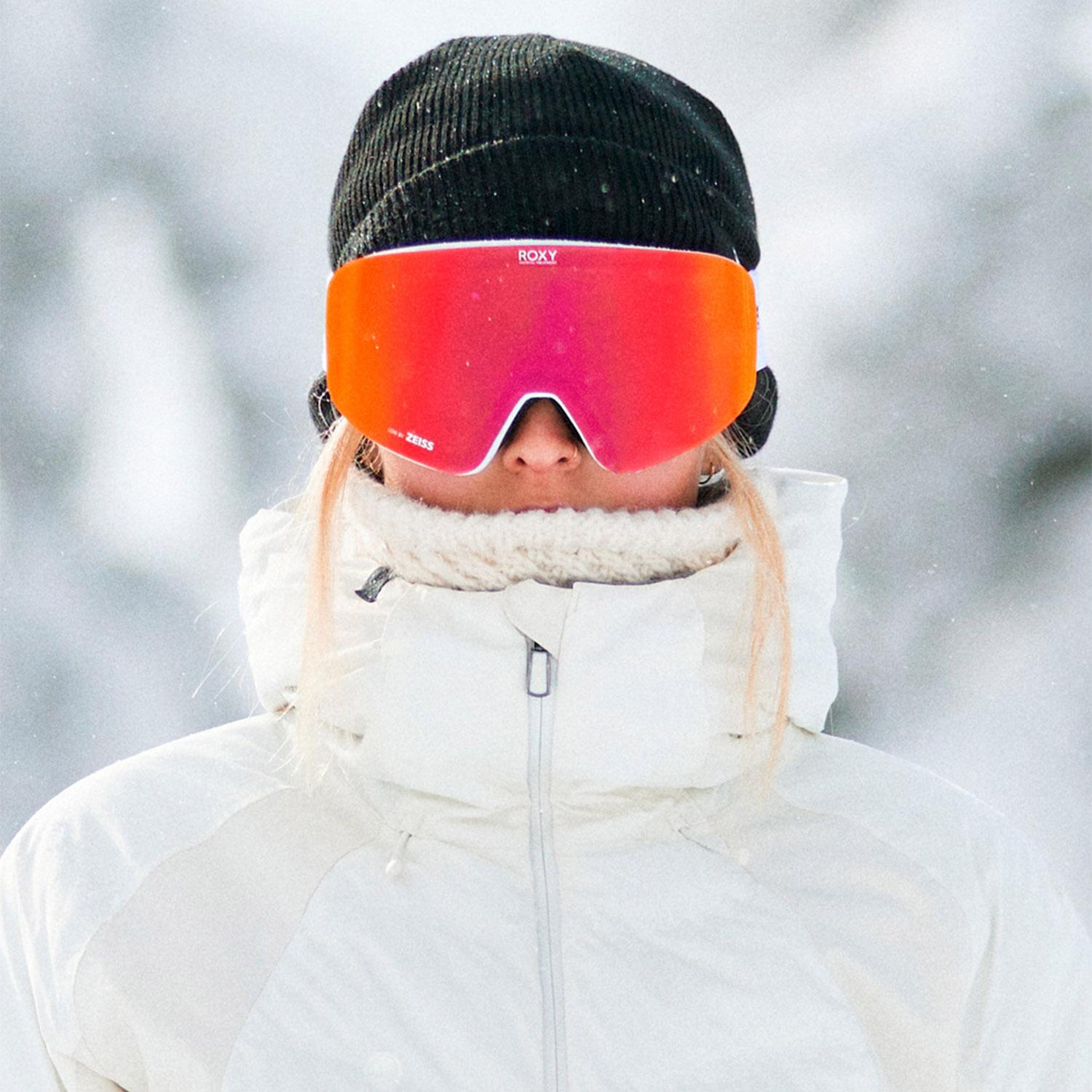 Roxy Feelin Color Luxe Kadın Beyaz Goggle