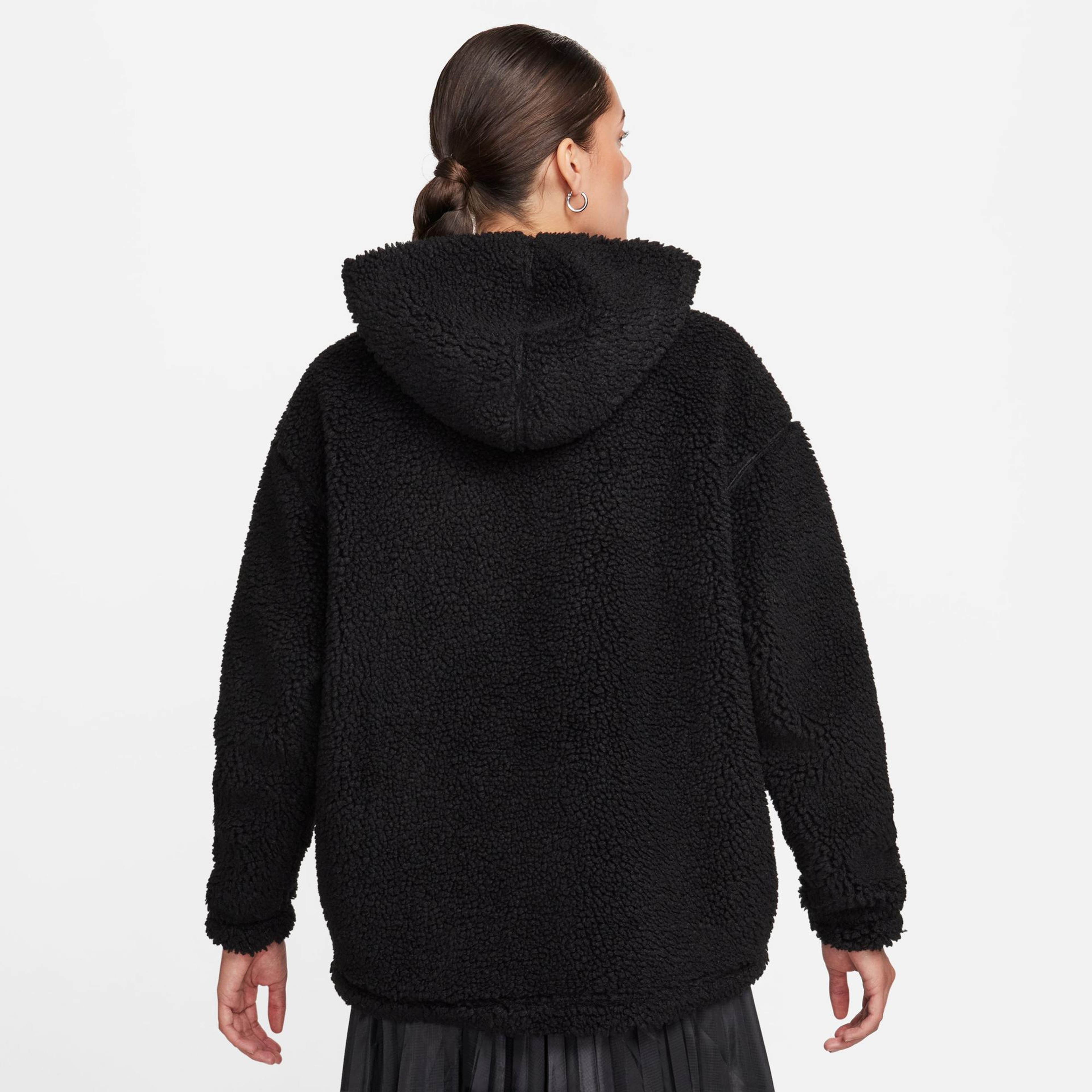 Nike Sportswear Sherpa Kadın Siyah Mont