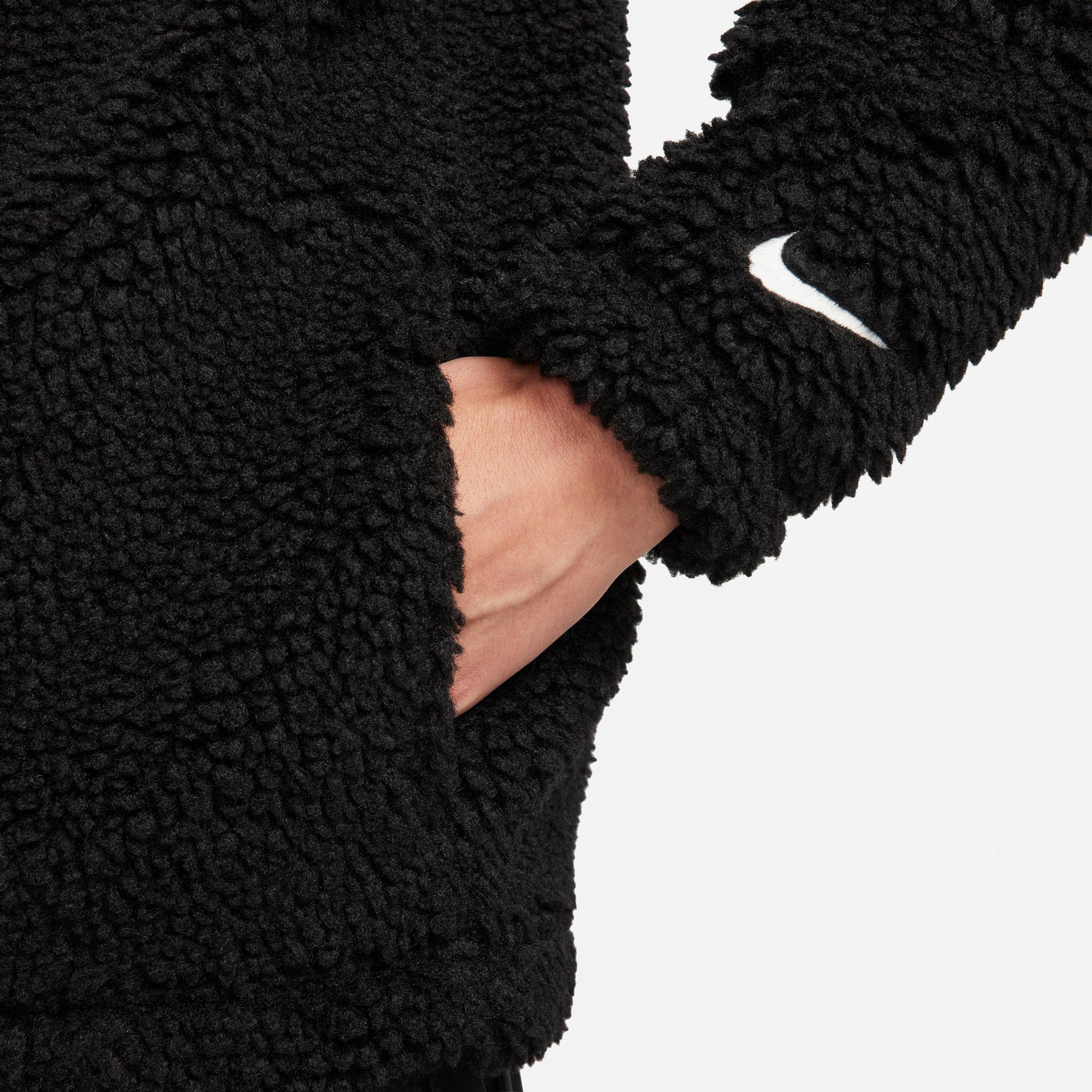 Nike Sportswear Sherpa Kadın Siyah Mont
