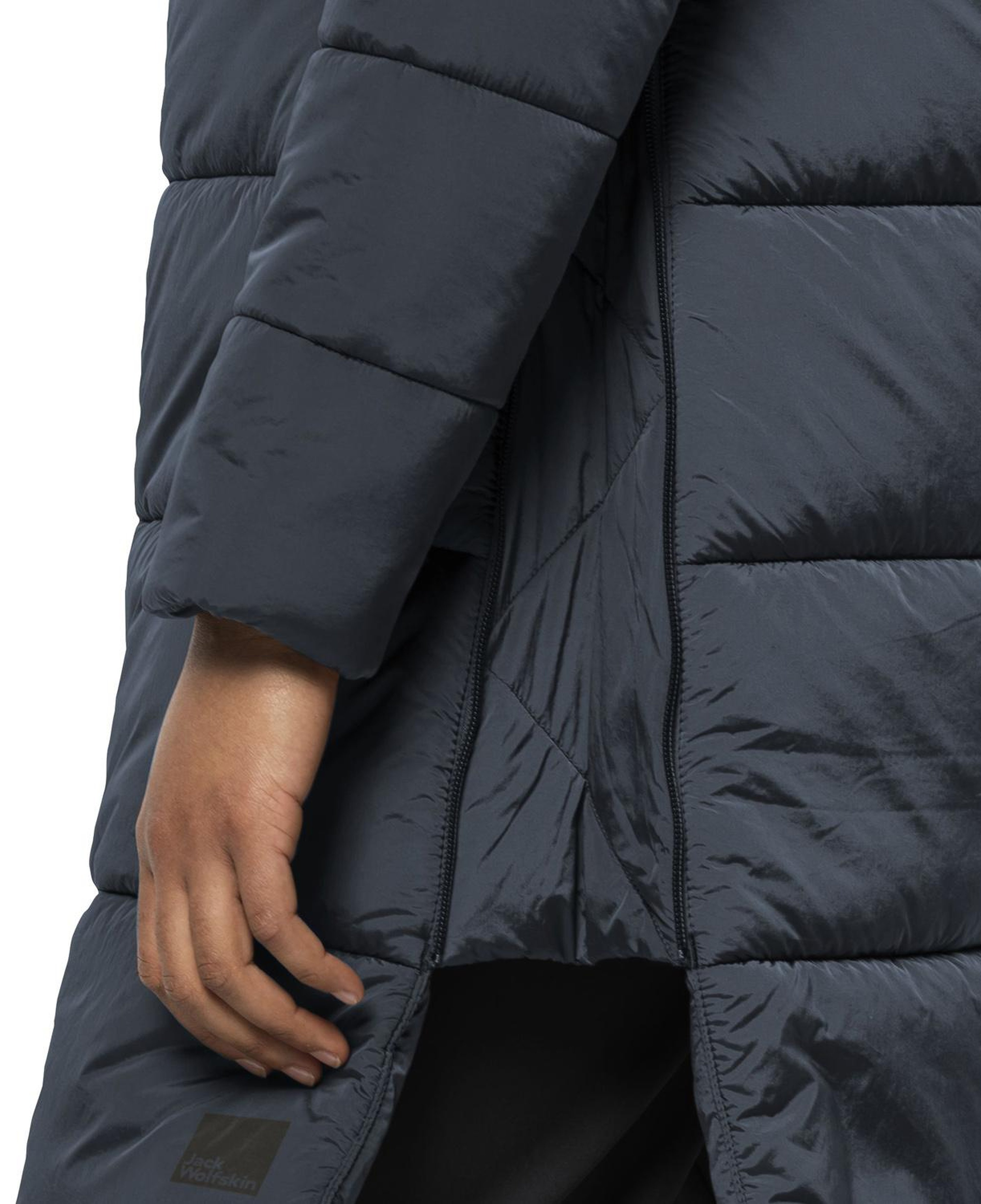 Jack Wolfskin Eisbach Coat Kadın Mavi Outdoor Ceketi