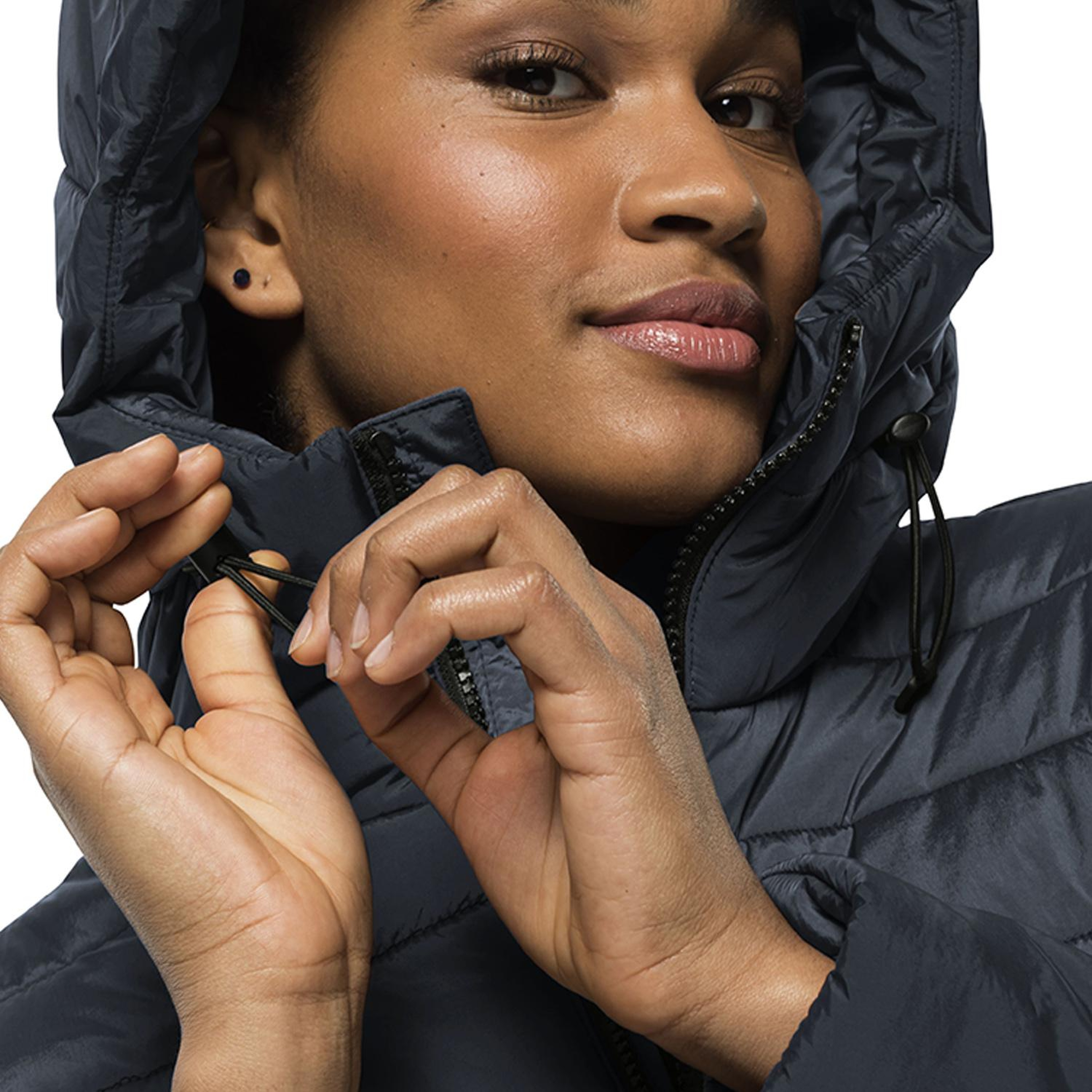 Jack Wolfskin Eisbach Coat Kadın Mavi Outdoor Ceketi