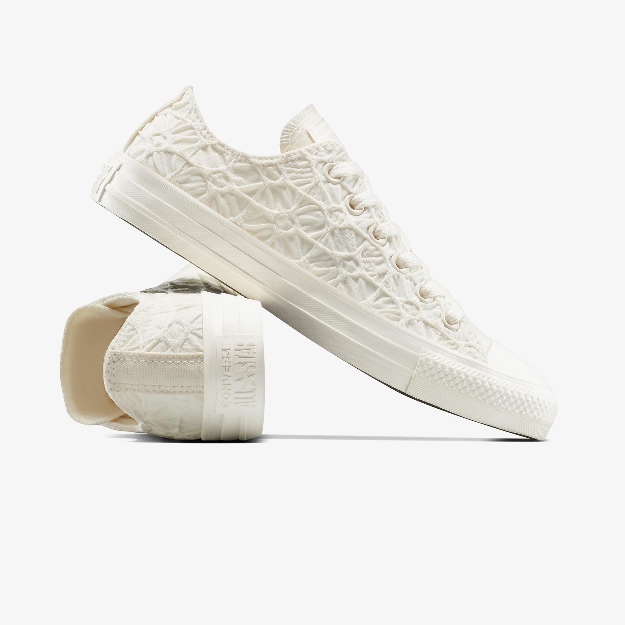 Converse Chuck Taylor All Star Textured Material Unisex Krem Sneaker