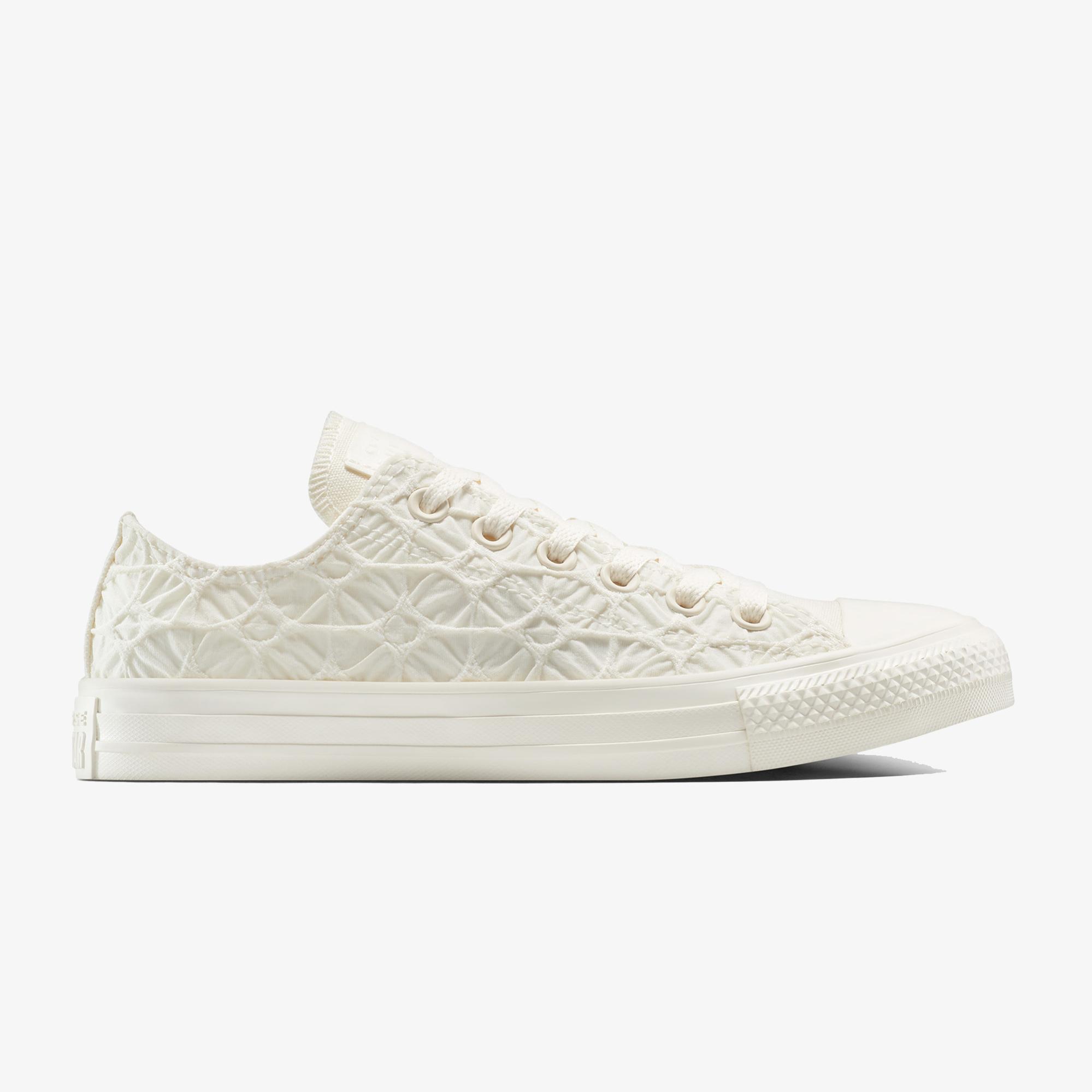 Converse Chuck Taylor All Star Textured Material Unisex Krem Sneaker