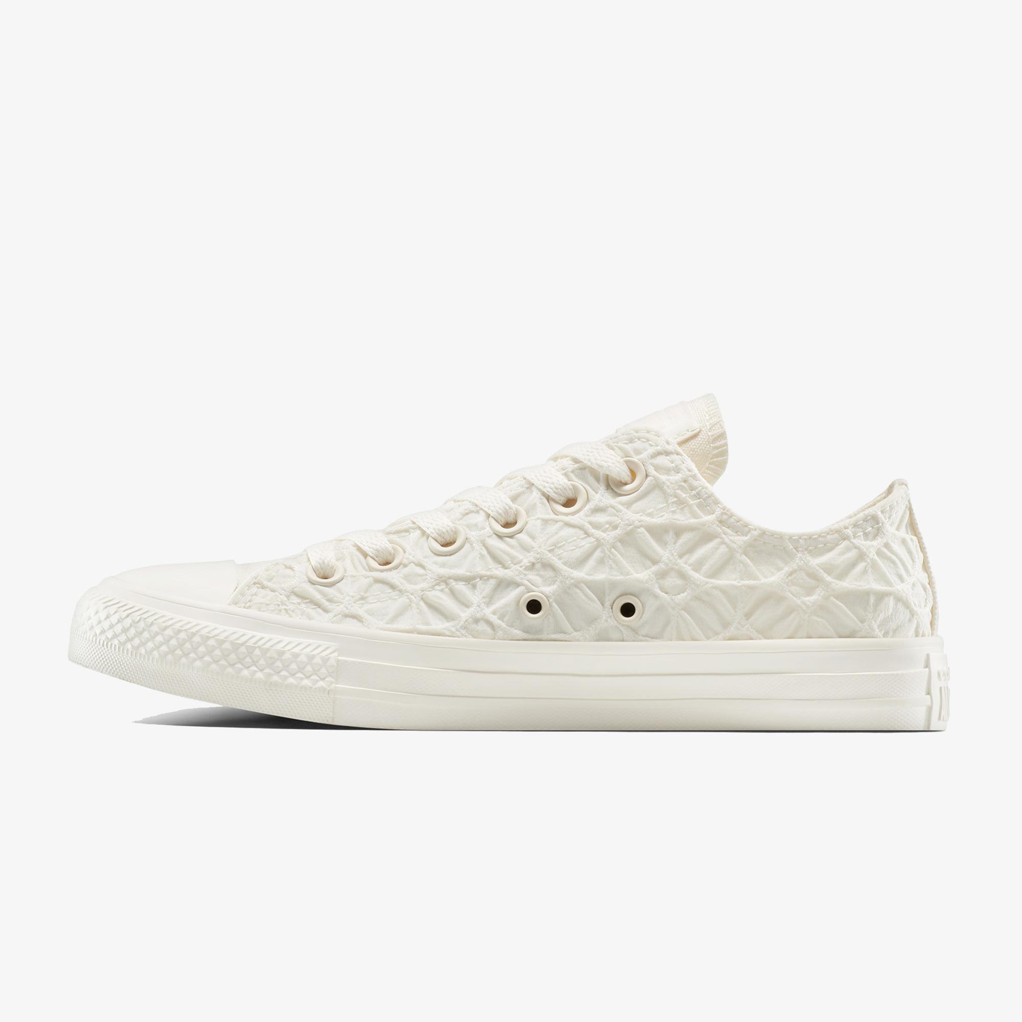 Converse Chuck Taylor All Star Textured Material Unisex Krem Sneaker
