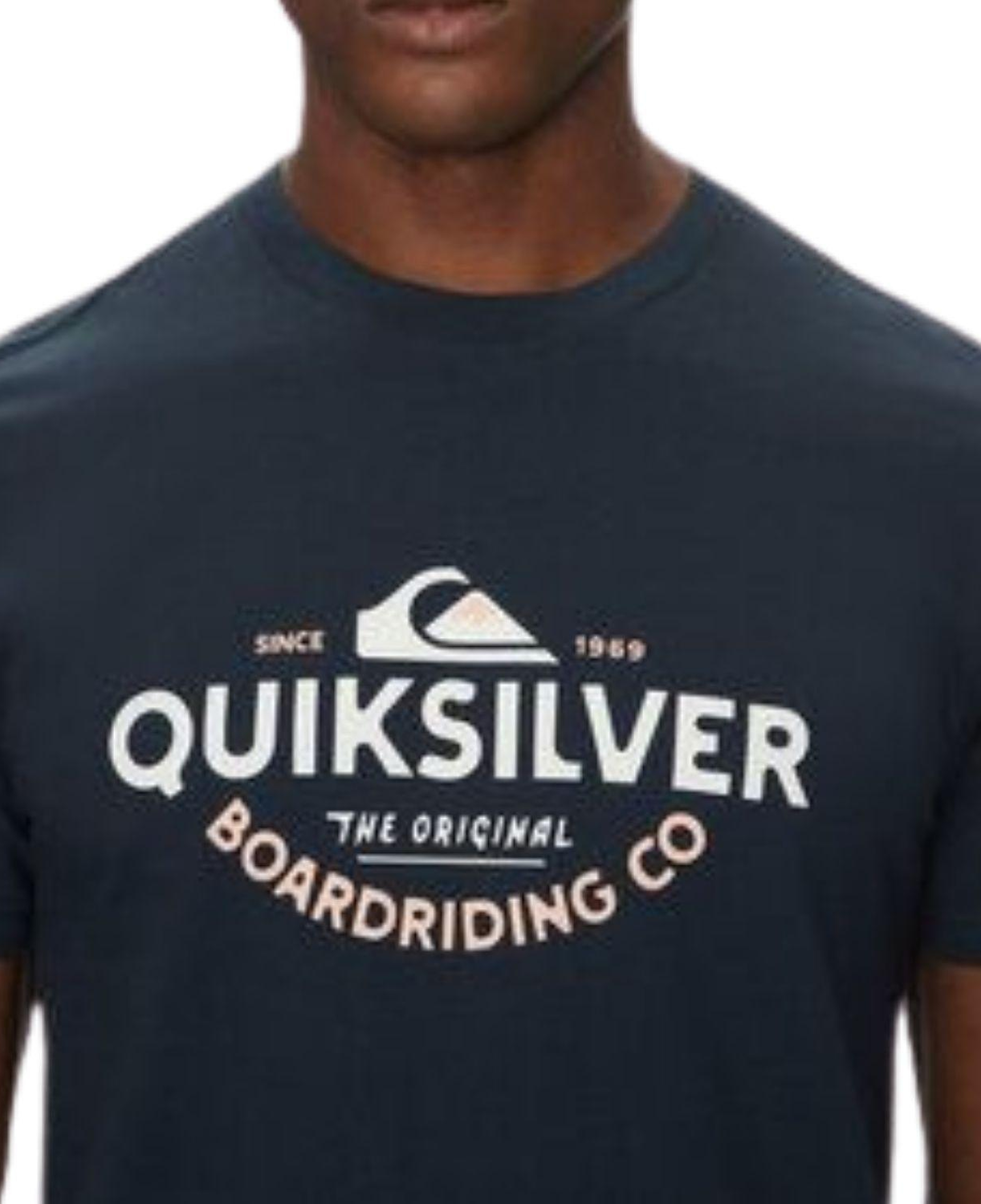 Quiksilver Typed Out Erkek Mavi Tişört