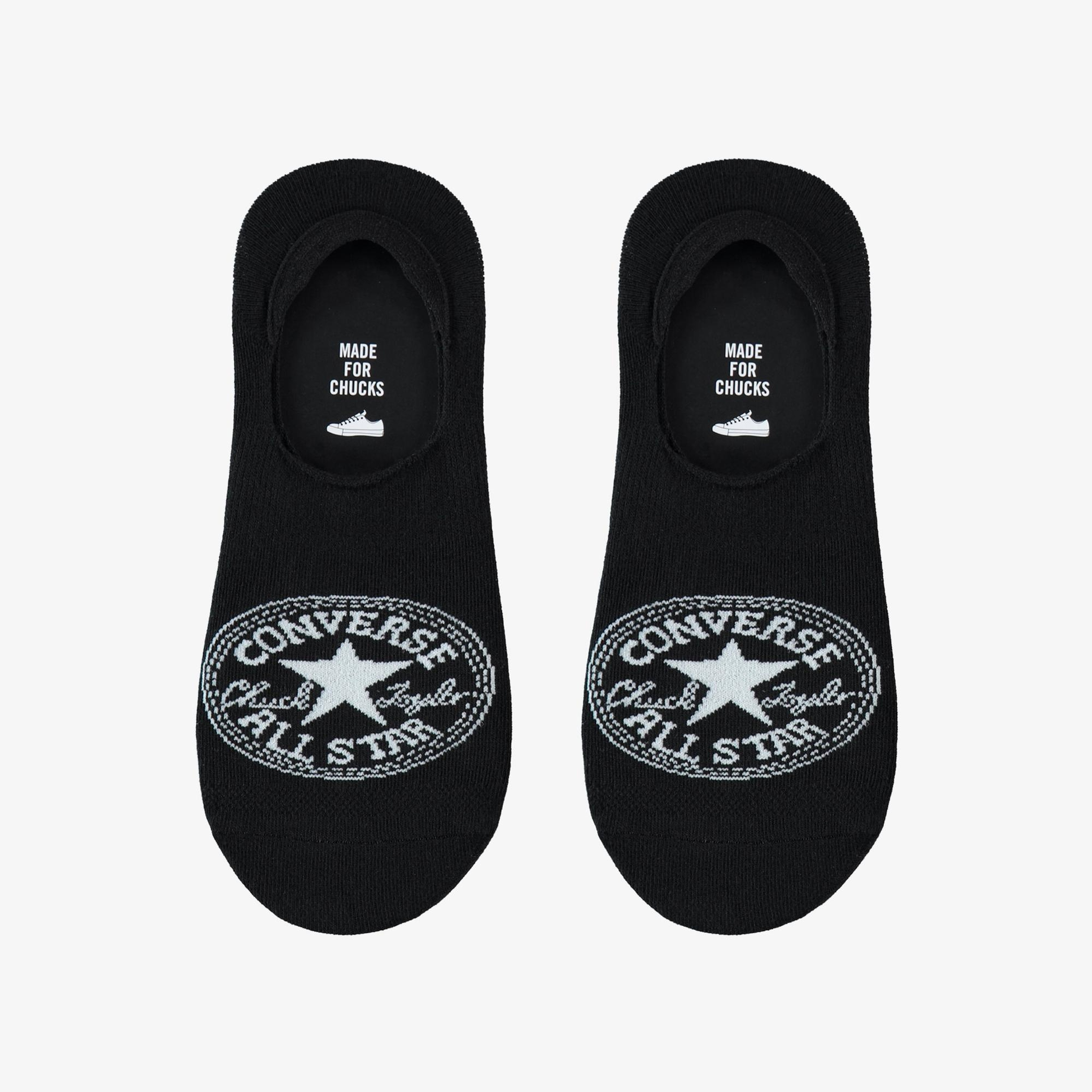 Converse Chuck Taylor Unisex 2'li Siyah Babet Çorap