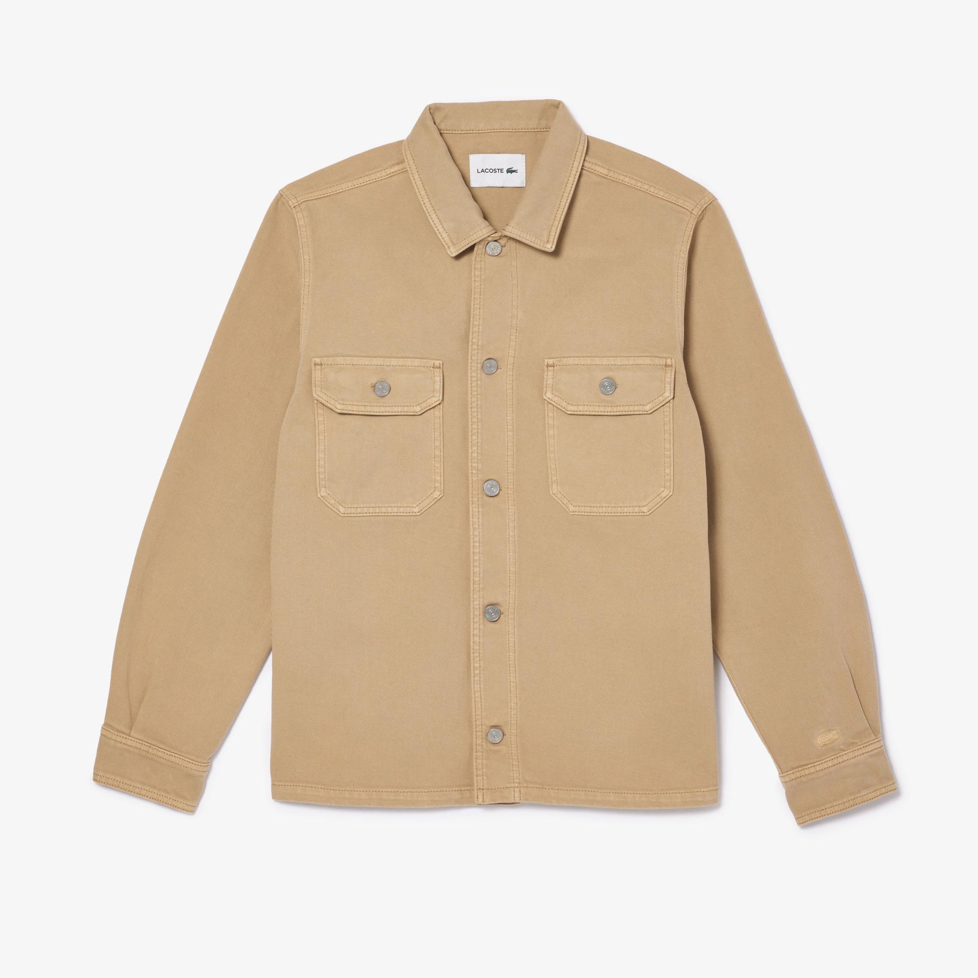 Lacoste Erkek Oversize Fit Kahverengi Gömlek