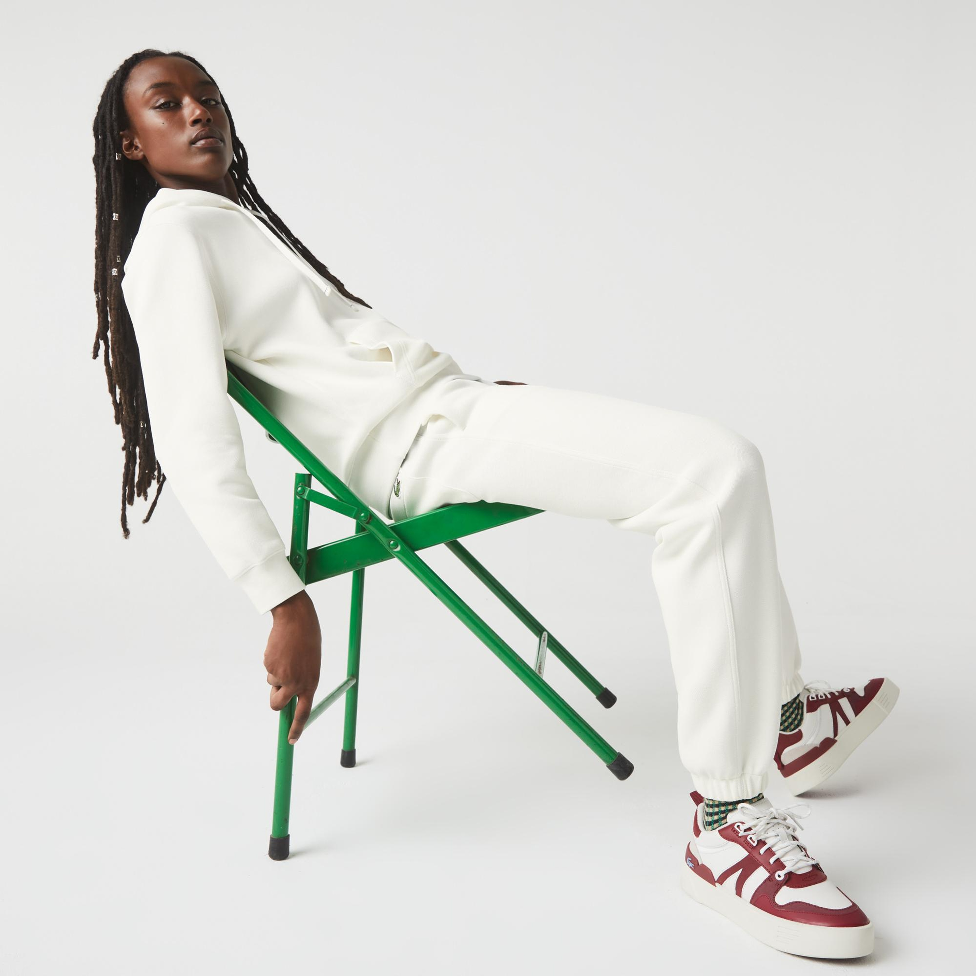 Lacoste Kadın Regular Fit Beyaz Eşofman Altı