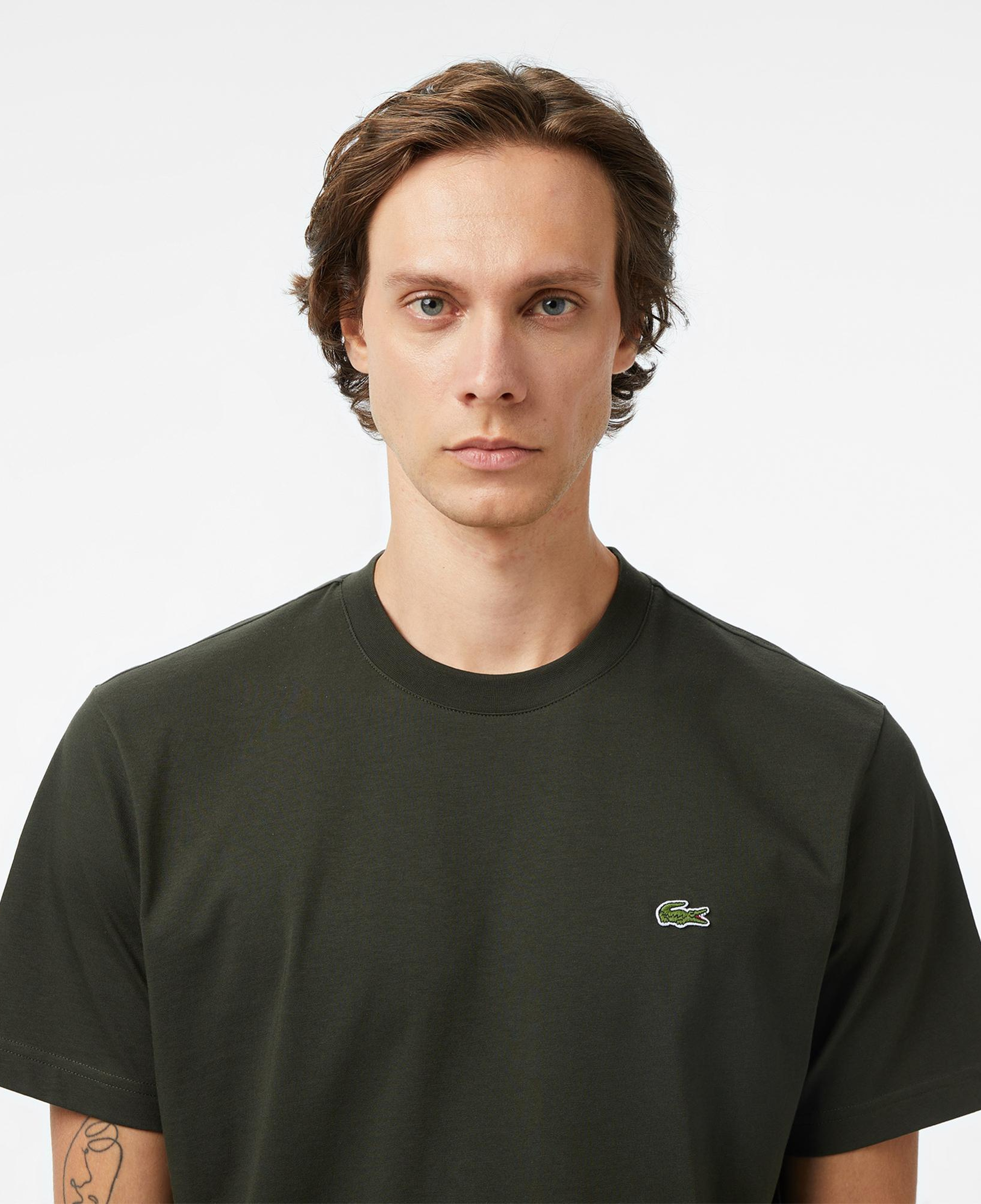 Lacoste Erkek Classic Fit Bisiklet Yaka Haki T-Shirt