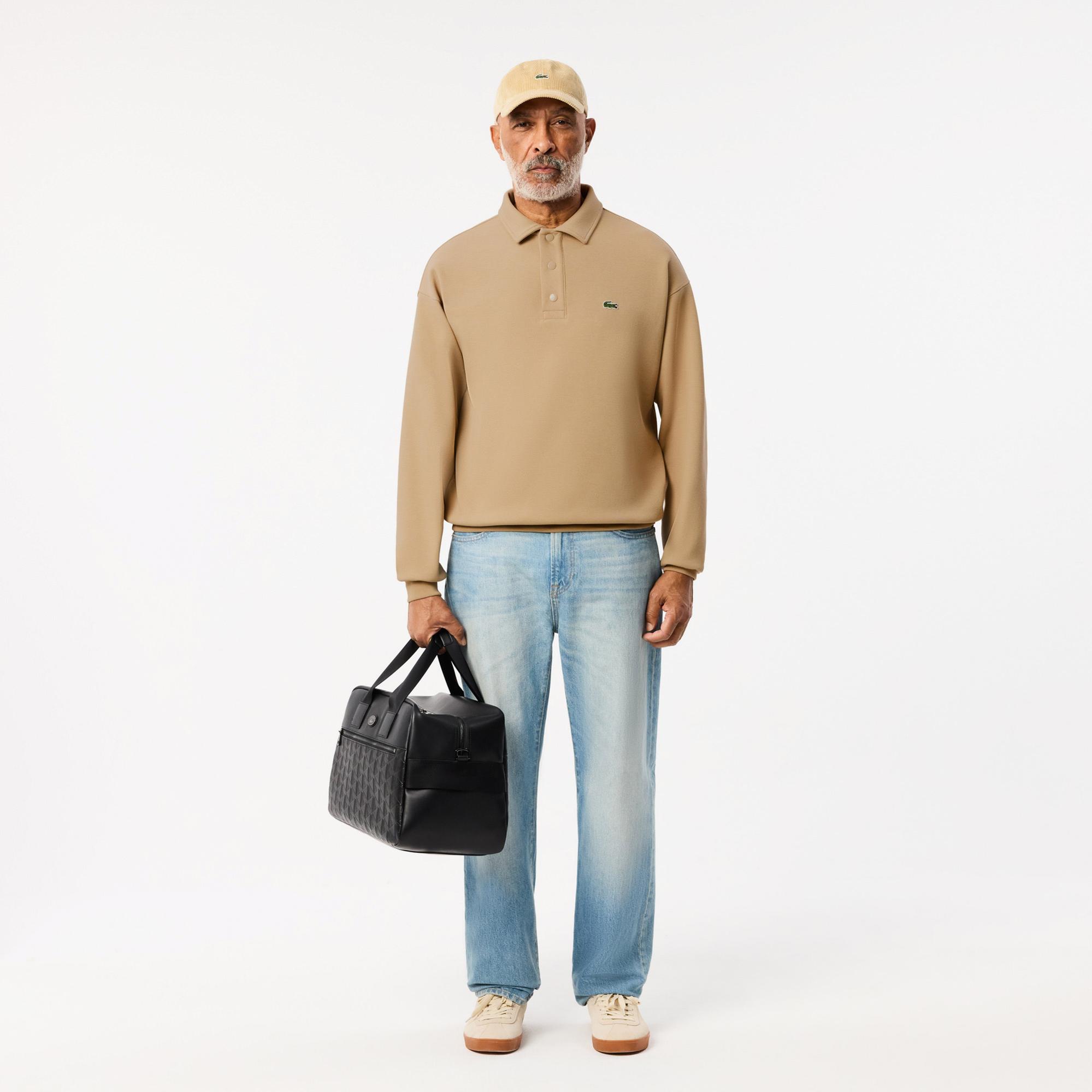 Lacoste Erkek Loose Fit Polo Yaka Kahverengi Polo