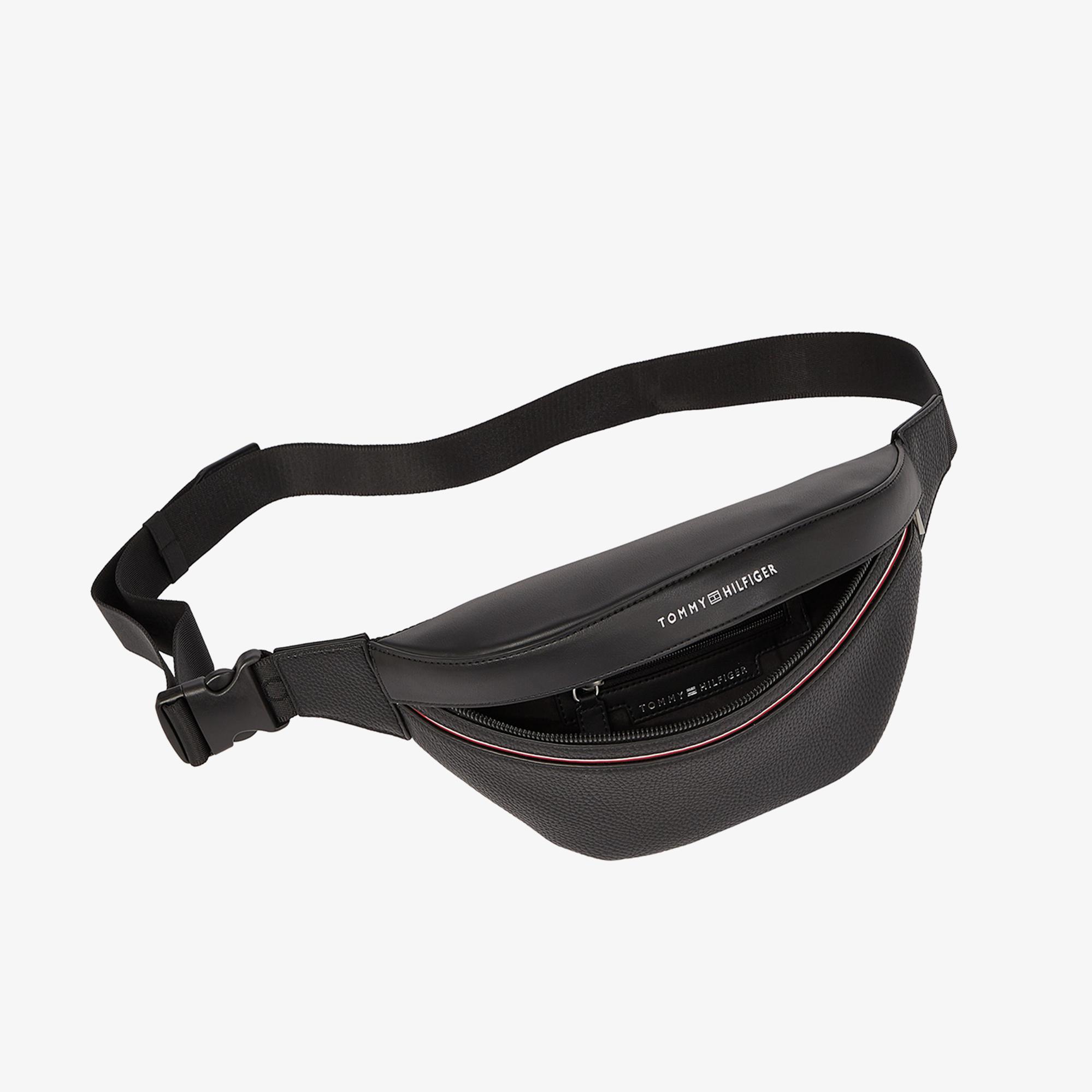 Tommy Hilfiger Corp Erkek Siyah Bel Çantası